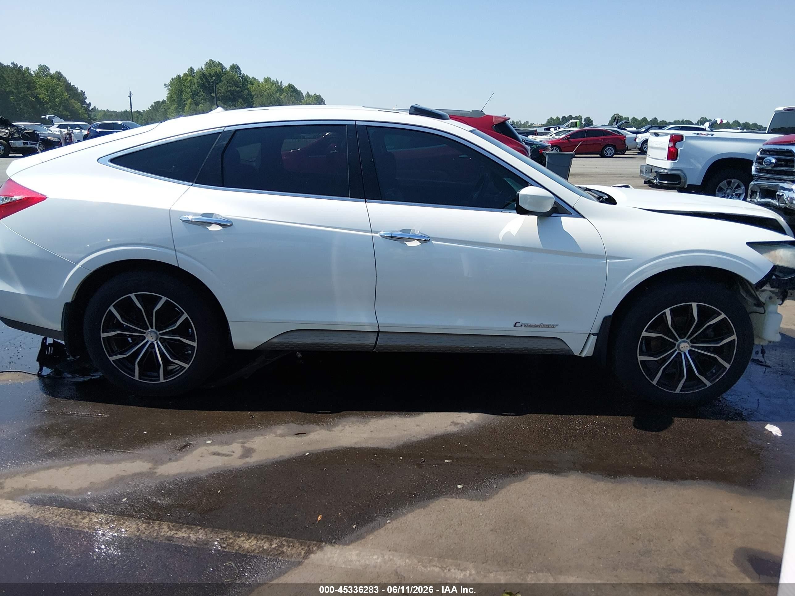2010 Honda Accord Crosstour Ex-l White vin: 5J6TF2H59AL003318