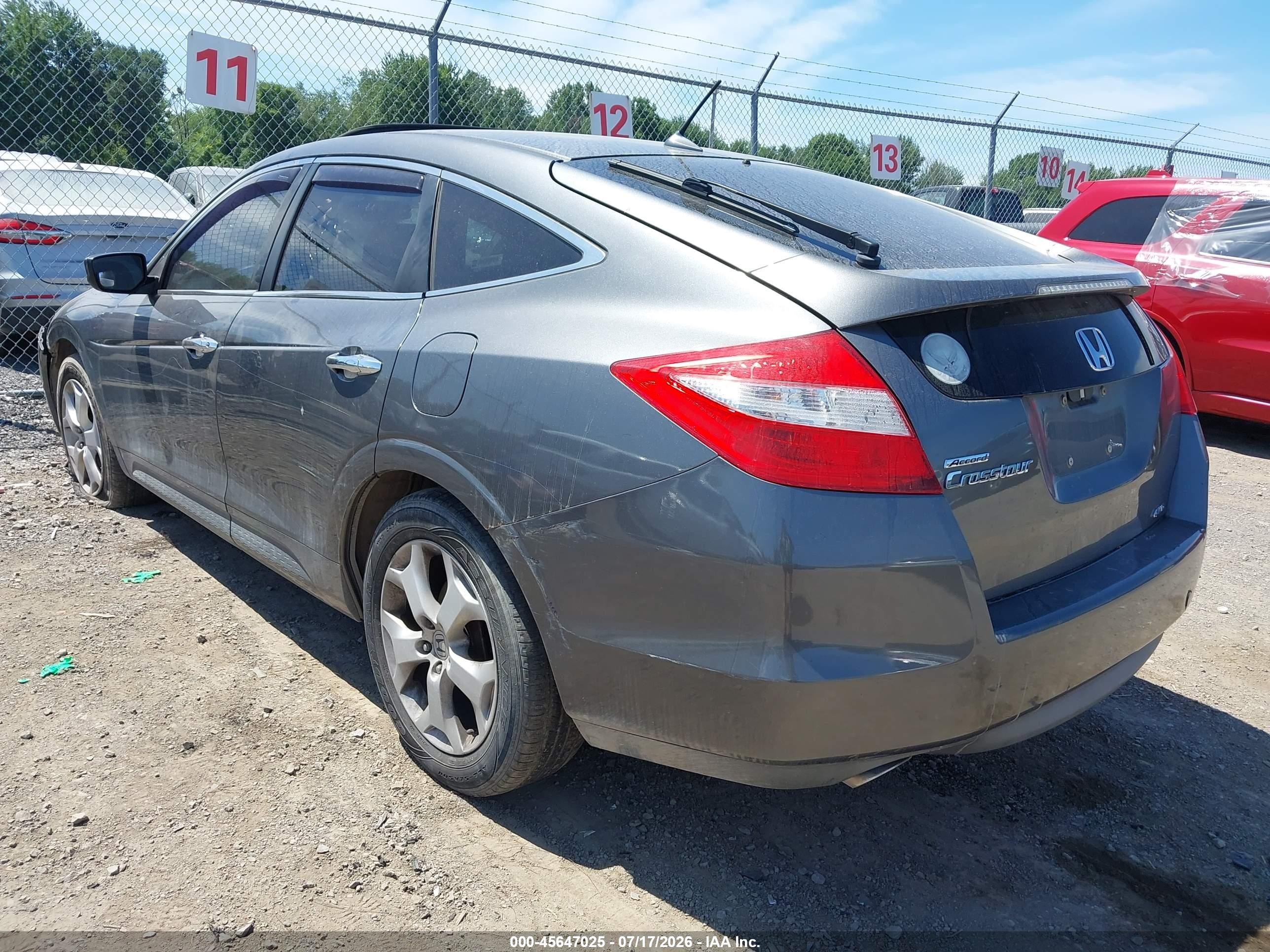 2010 Honda Accord Crosstour Ex-l Gray vin: 5J6TF2H59AL010687