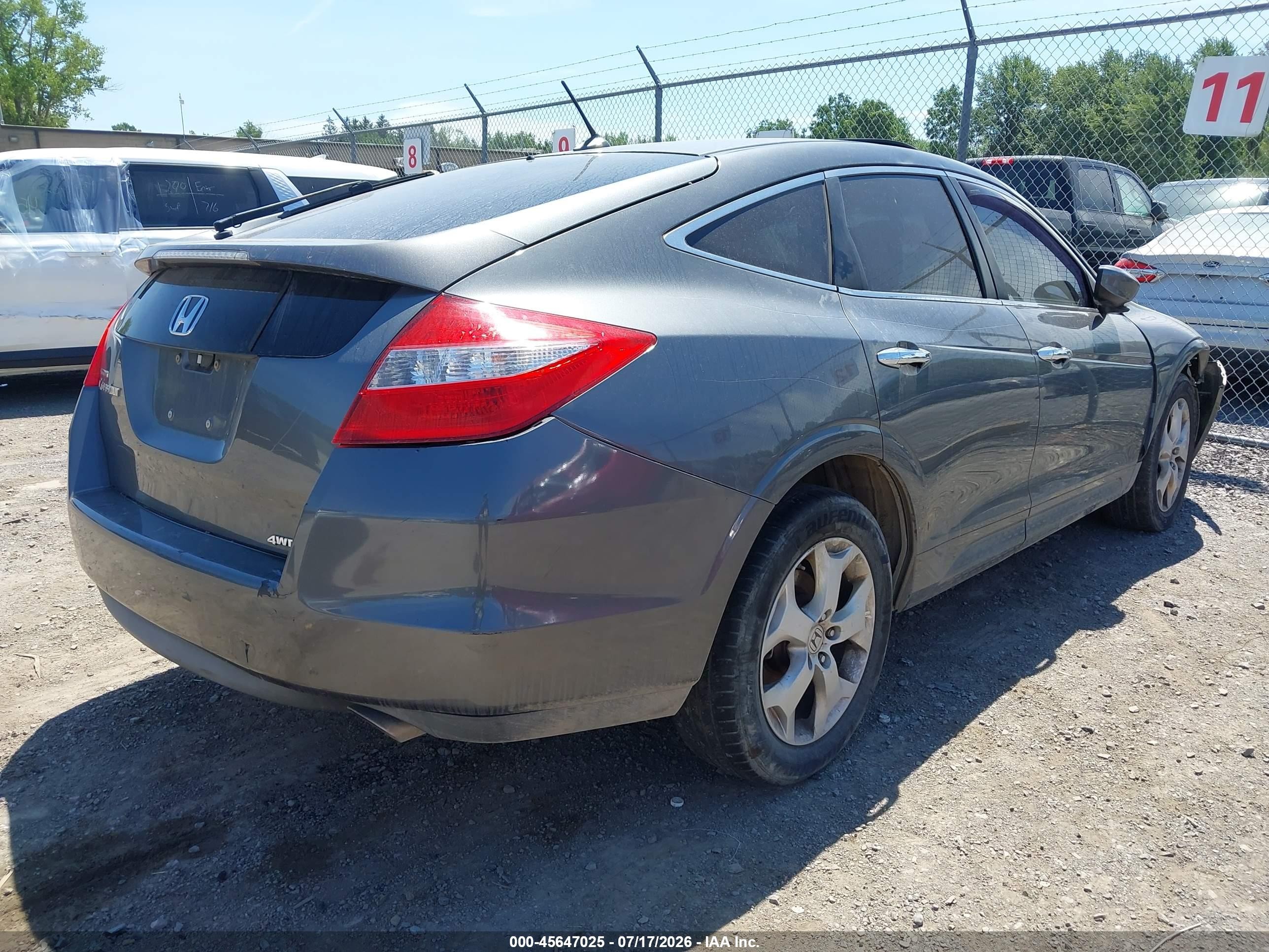 2010 Honda Accord Crosstour Ex-l Gray vin: 5J6TF2H59AL010687