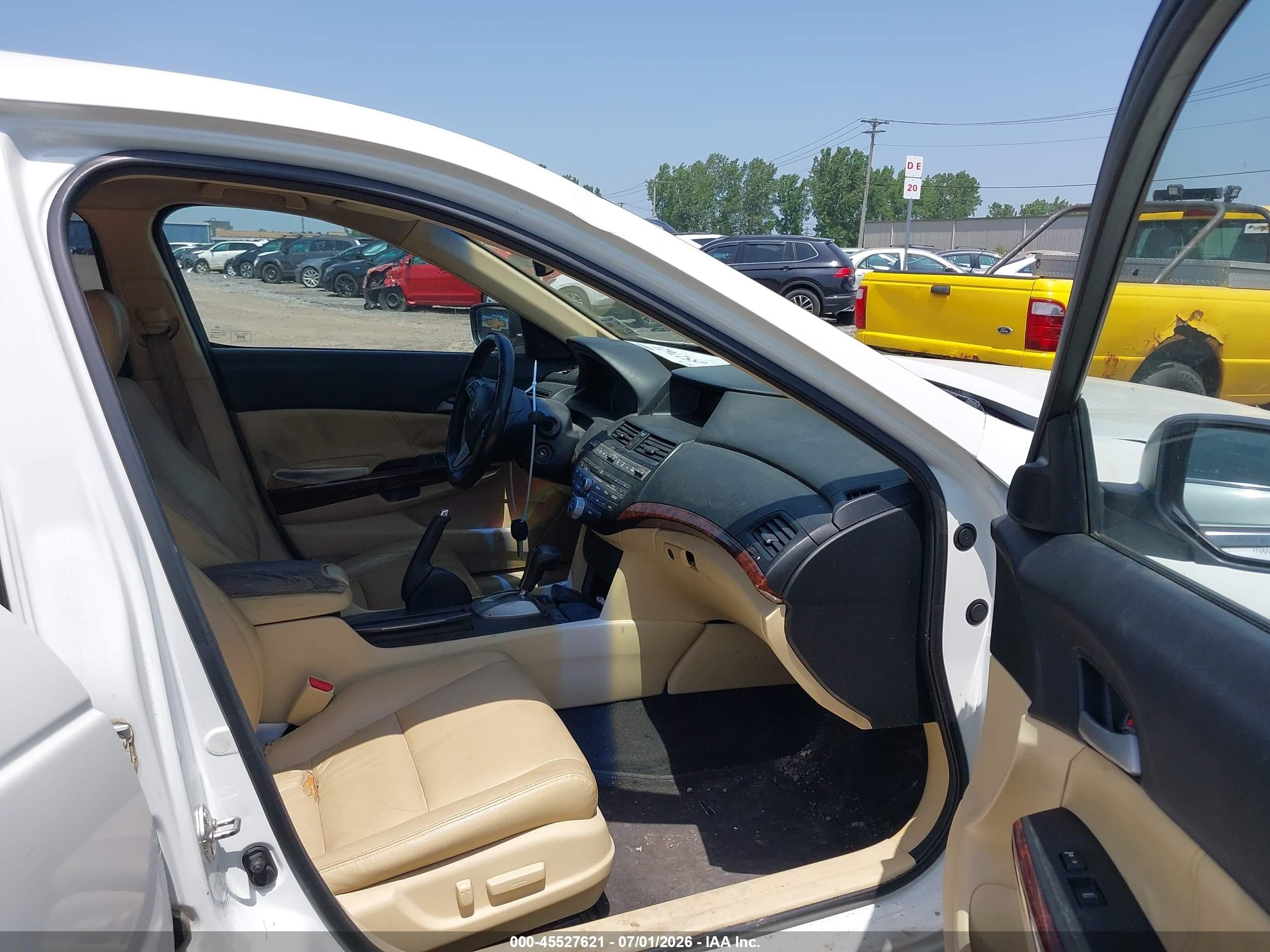 2011 Honda Accord Crosstour Ex-l White vin: 5J6TF2H59BL007354