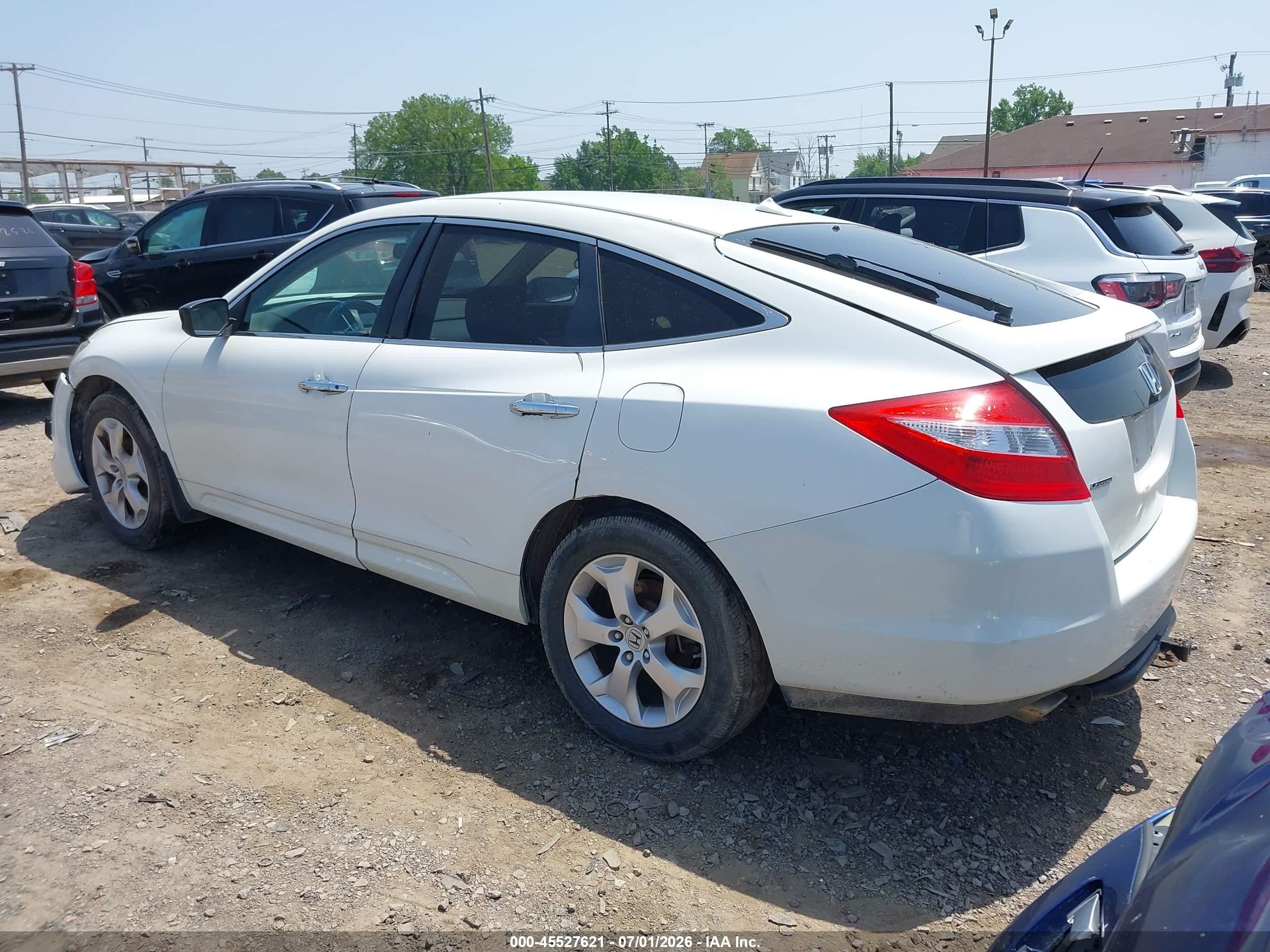 2011 Honda Accord Crosstour Ex-l White vin: 5J6TF2H59BL007354
