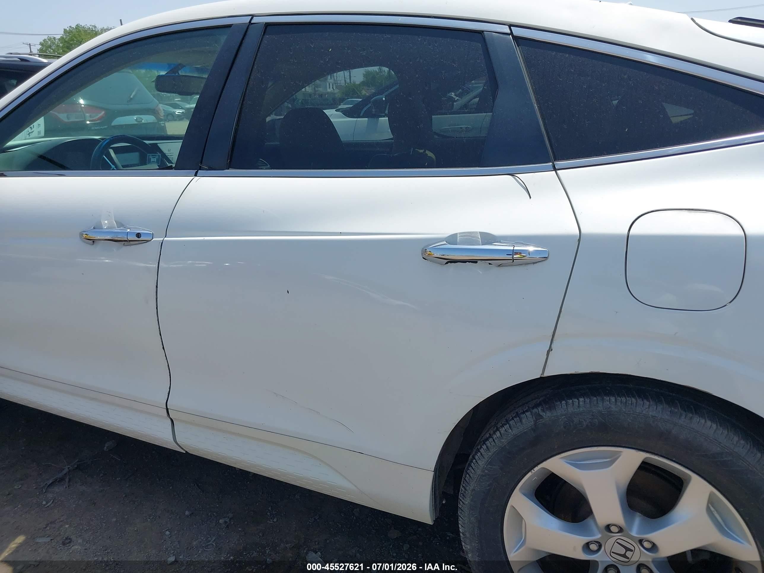 2011 Honda Accord Crosstour Ex-l White vin: 5J6TF2H59BL007354