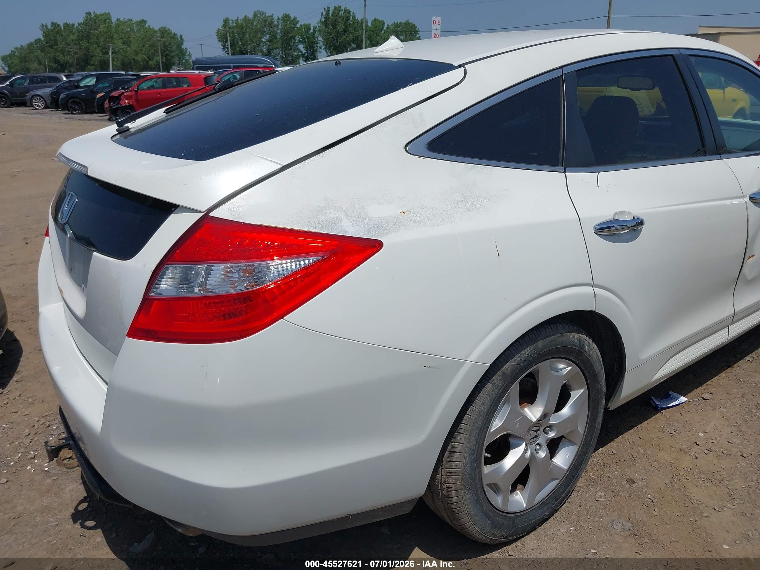 2011 Honda Accord Crosstour Ex-l White vin: 5J6TF2H59BL007354