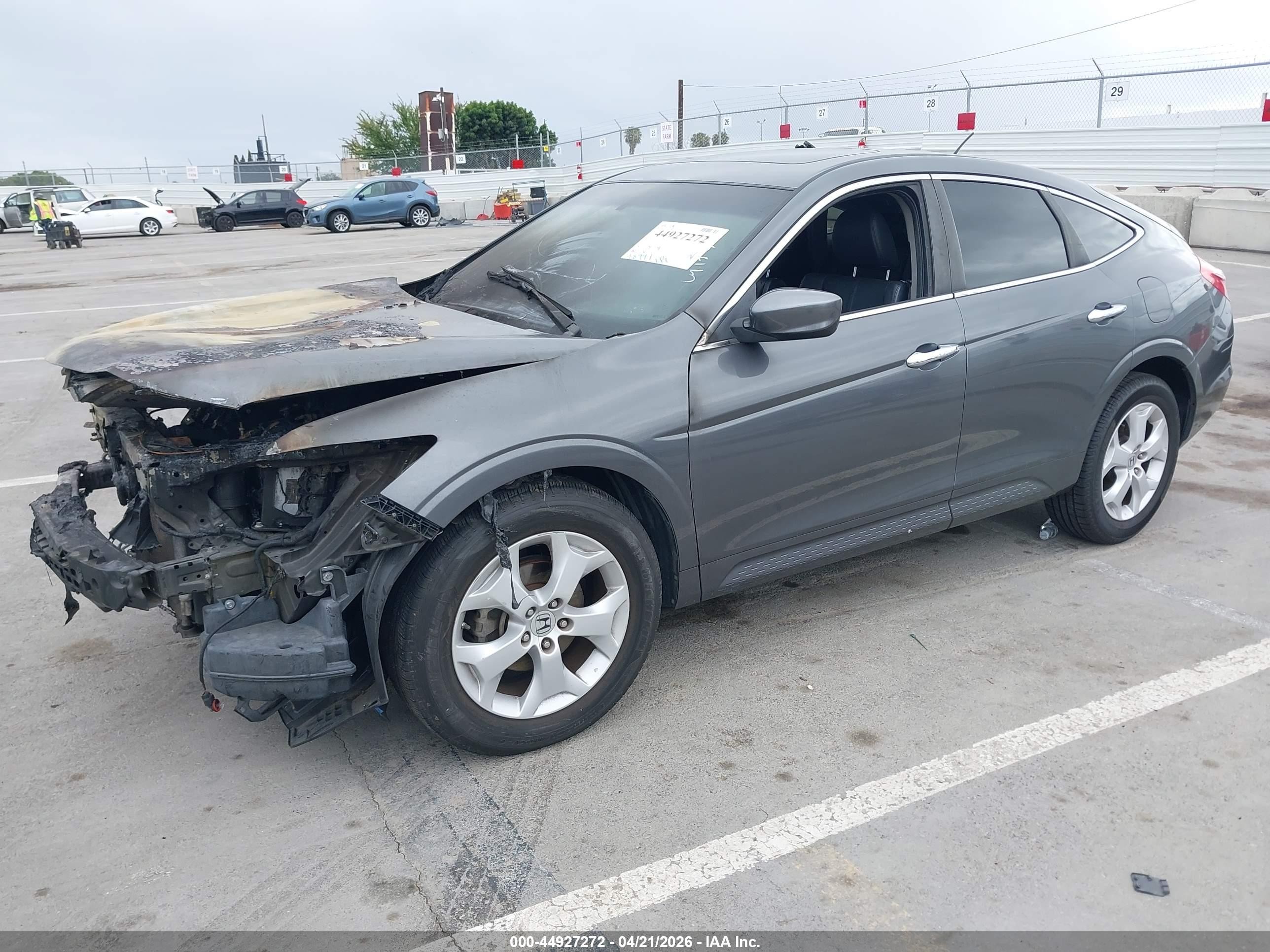 2012 Honda Crosstour Ex-l Gray vin: 5J6TF2H59CL006562
