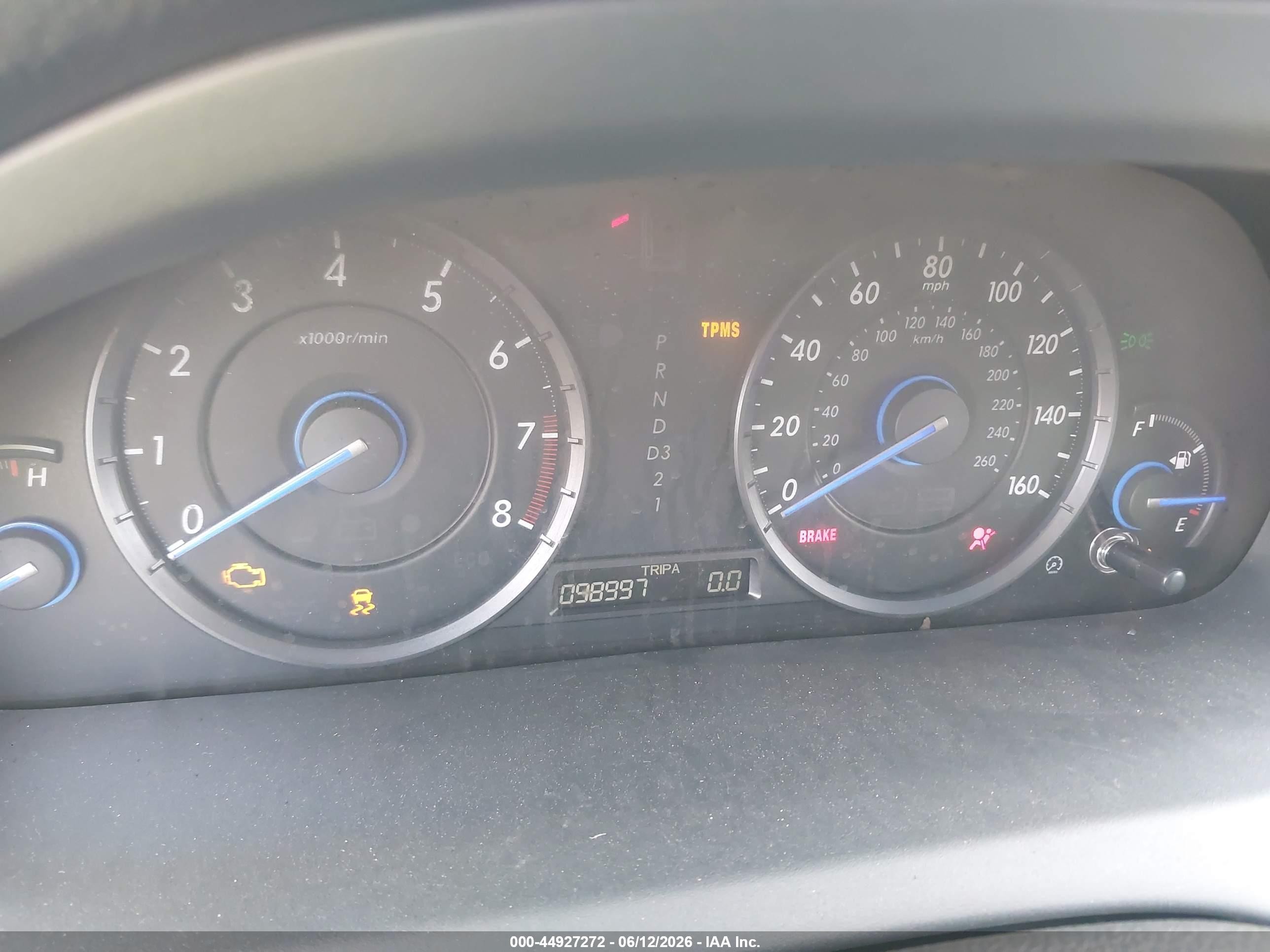 2012 Honda Crosstour Ex-l Gray vin: 5J6TF2H59CL006562