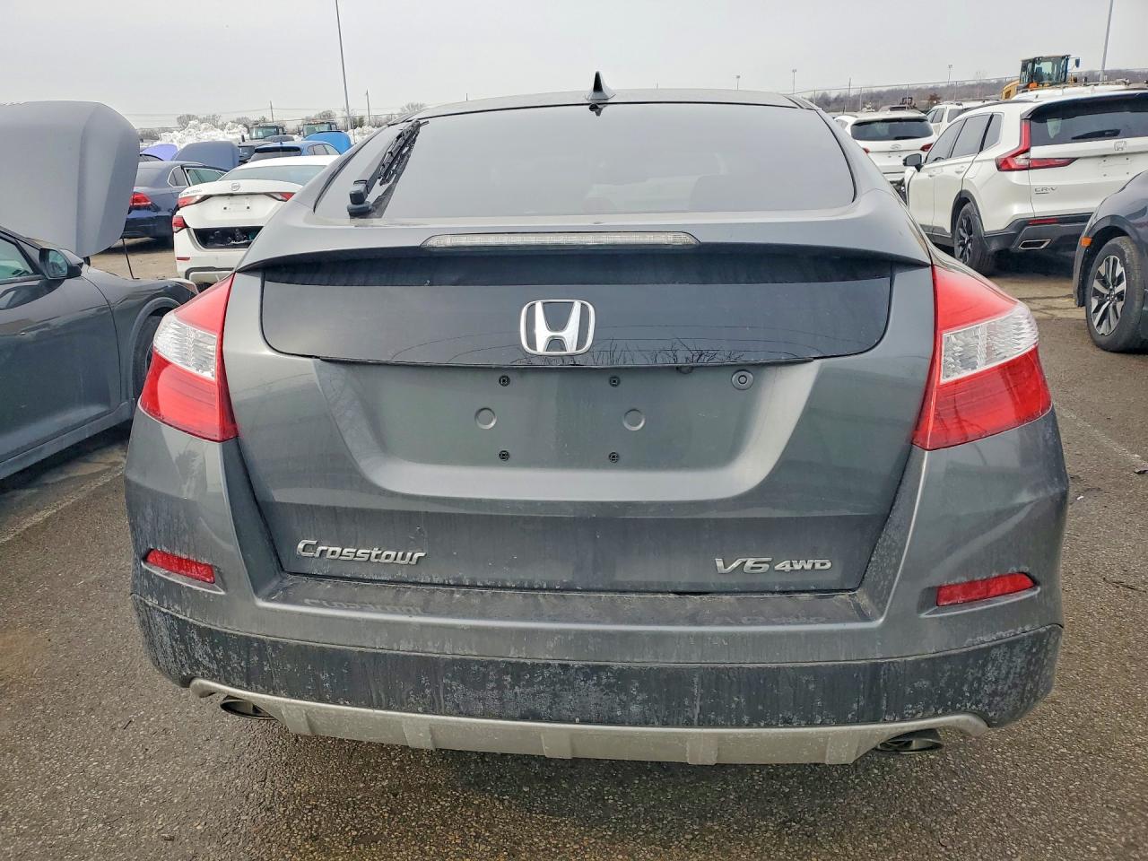 2013 Honda Crosstour Exl Gray vin: 5J6TF2H59DL000097