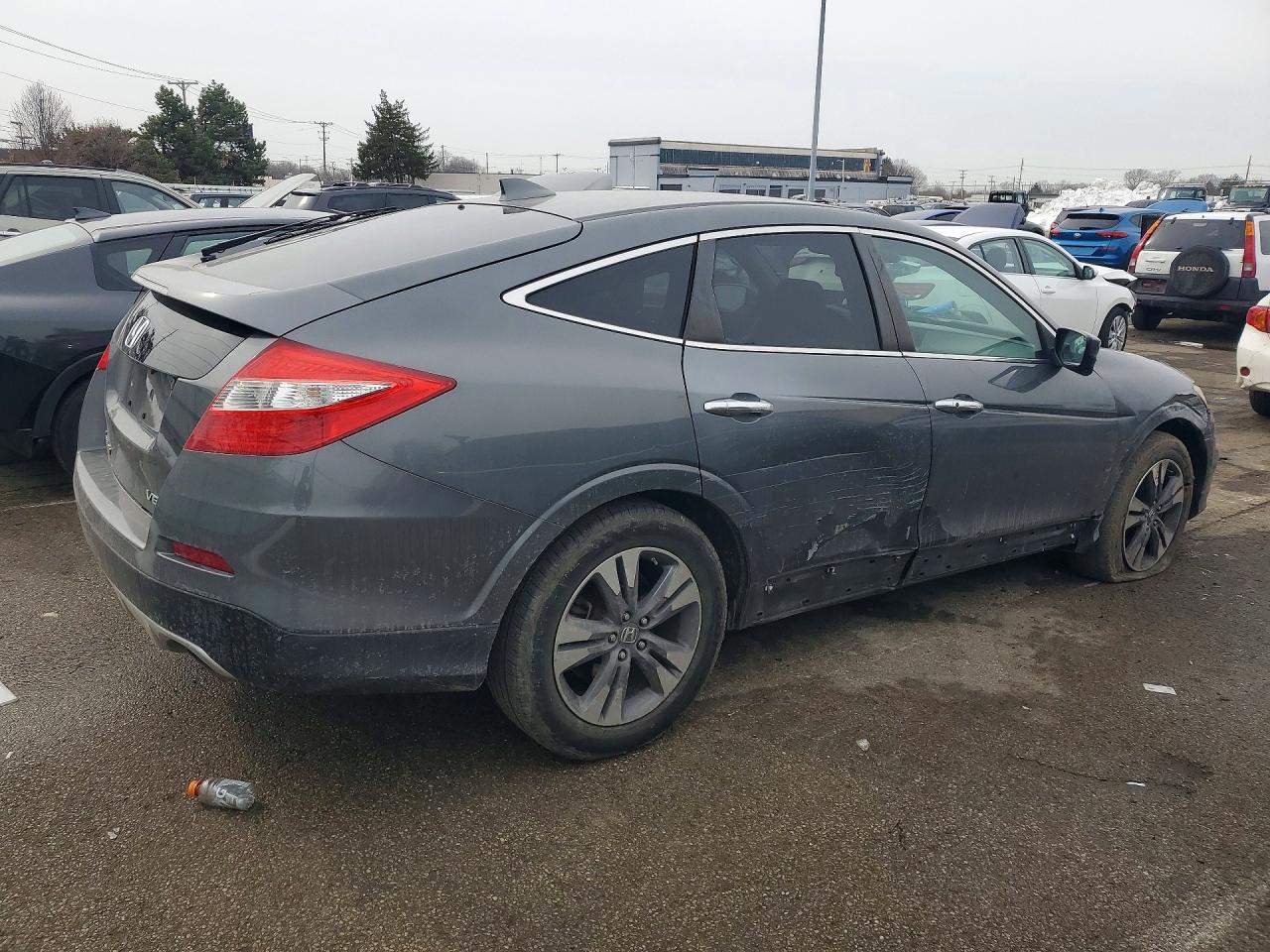 2013 Honda Crosstour Exl Gray vin: 5J6TF2H59DL000097