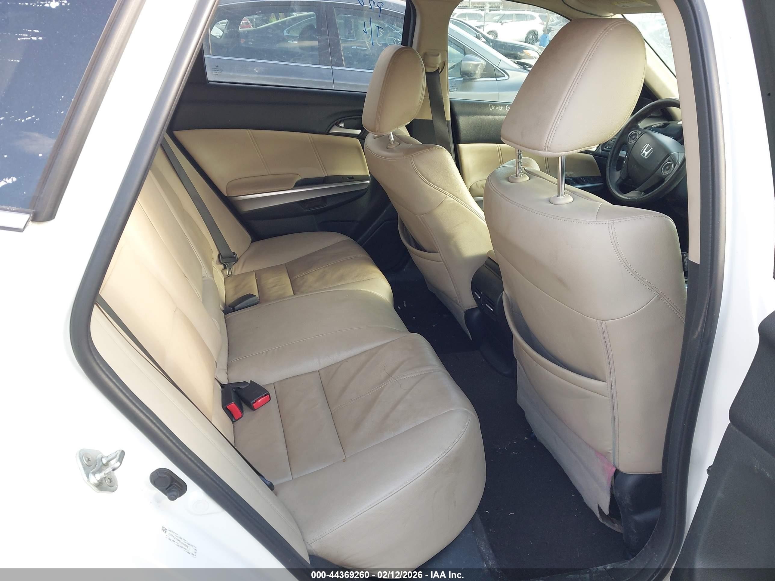2014 Honda Crosstour Ex-l V6 White vin: 5J6TF2H59EL001008