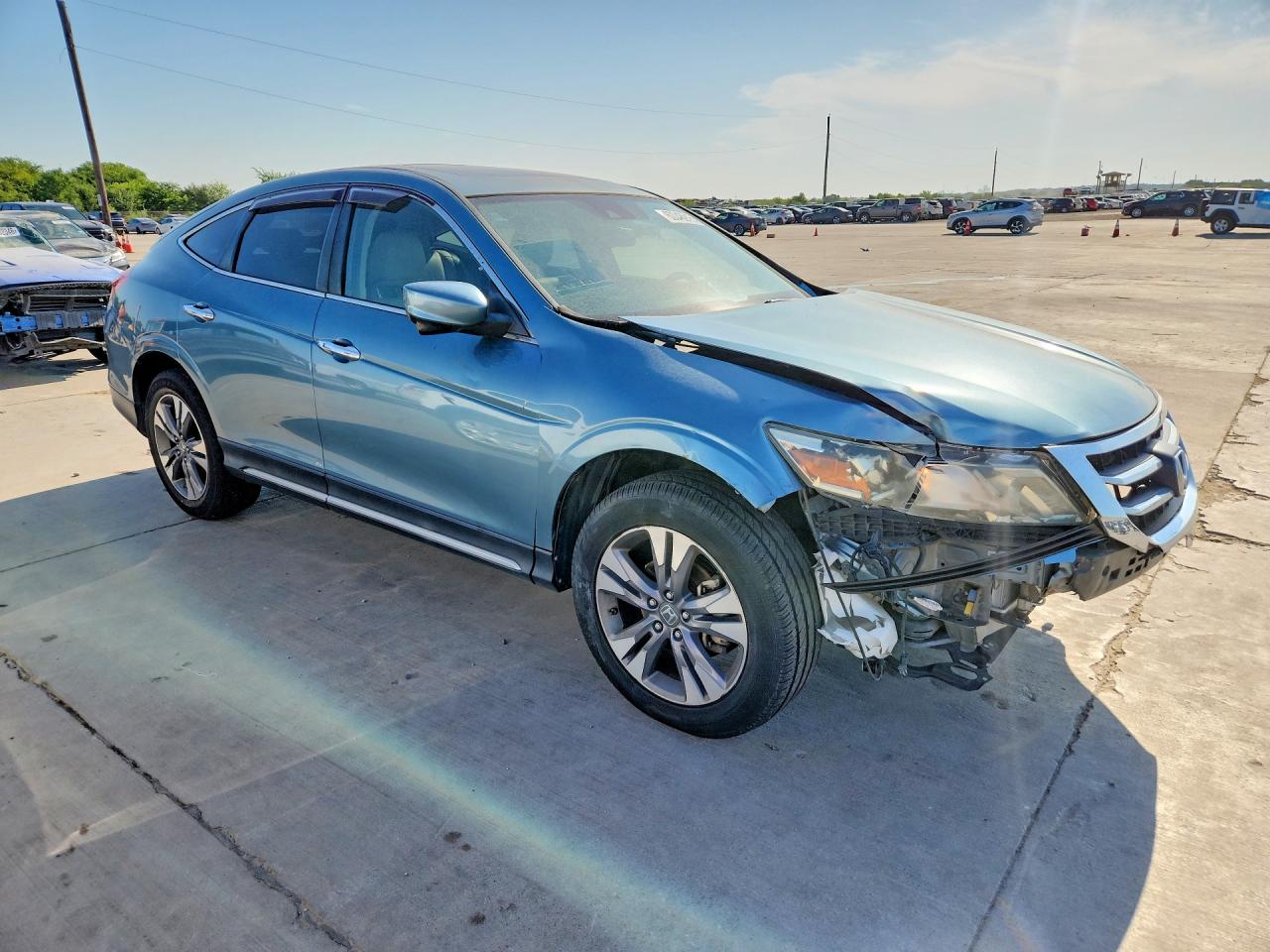 2014 Honda Crosstour Exl Blue vin: 5J6TF2H59EL004281