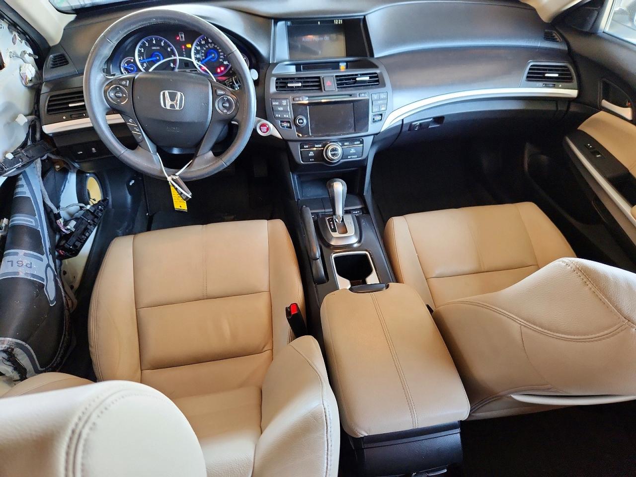 2015 Honda Crosstour Exl White vin: 5J6TF2H59FL001074