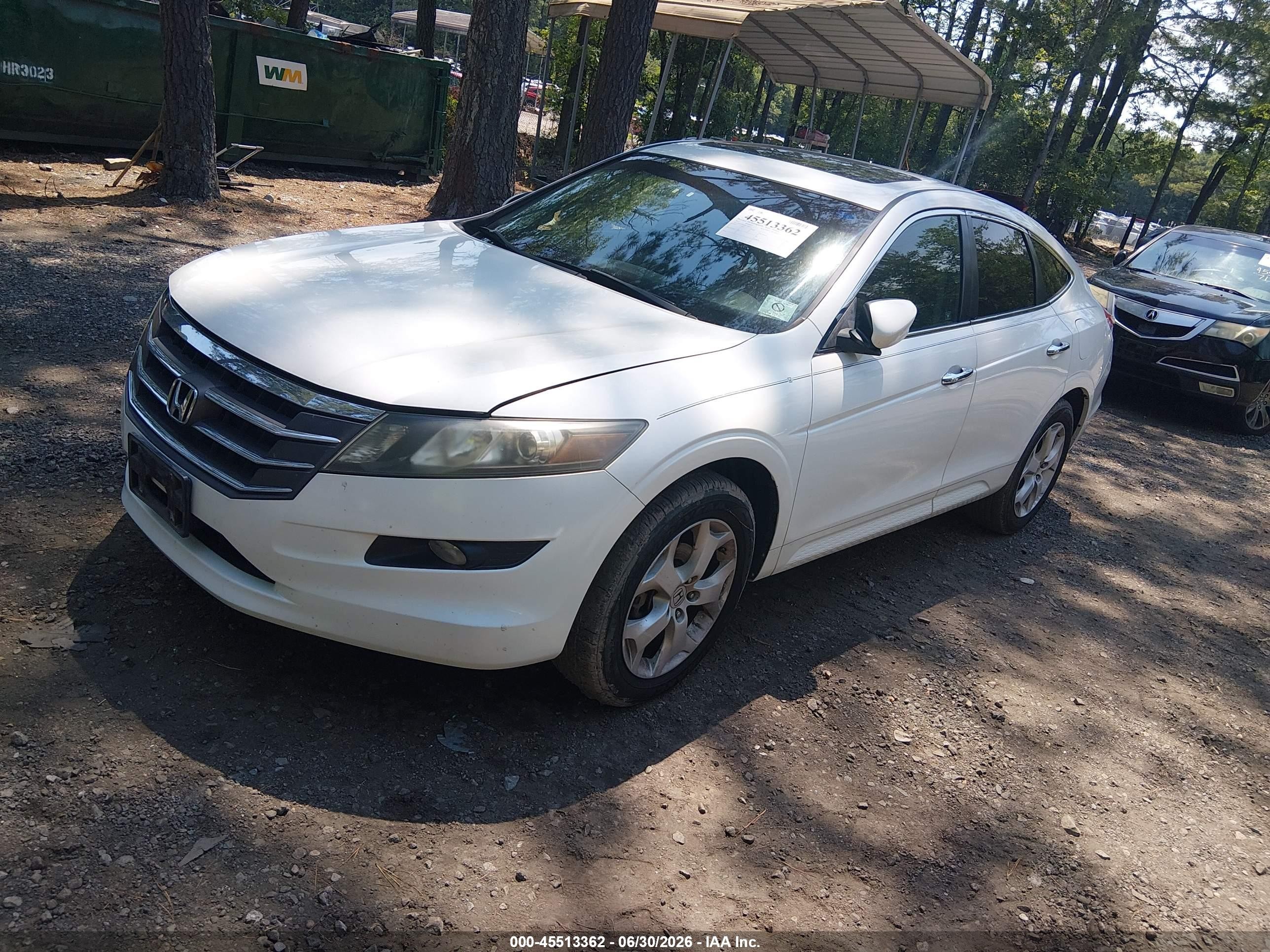 2011 Honda Accord Crosstour Ex-l White vin: 5J6TF2H5XBL005595