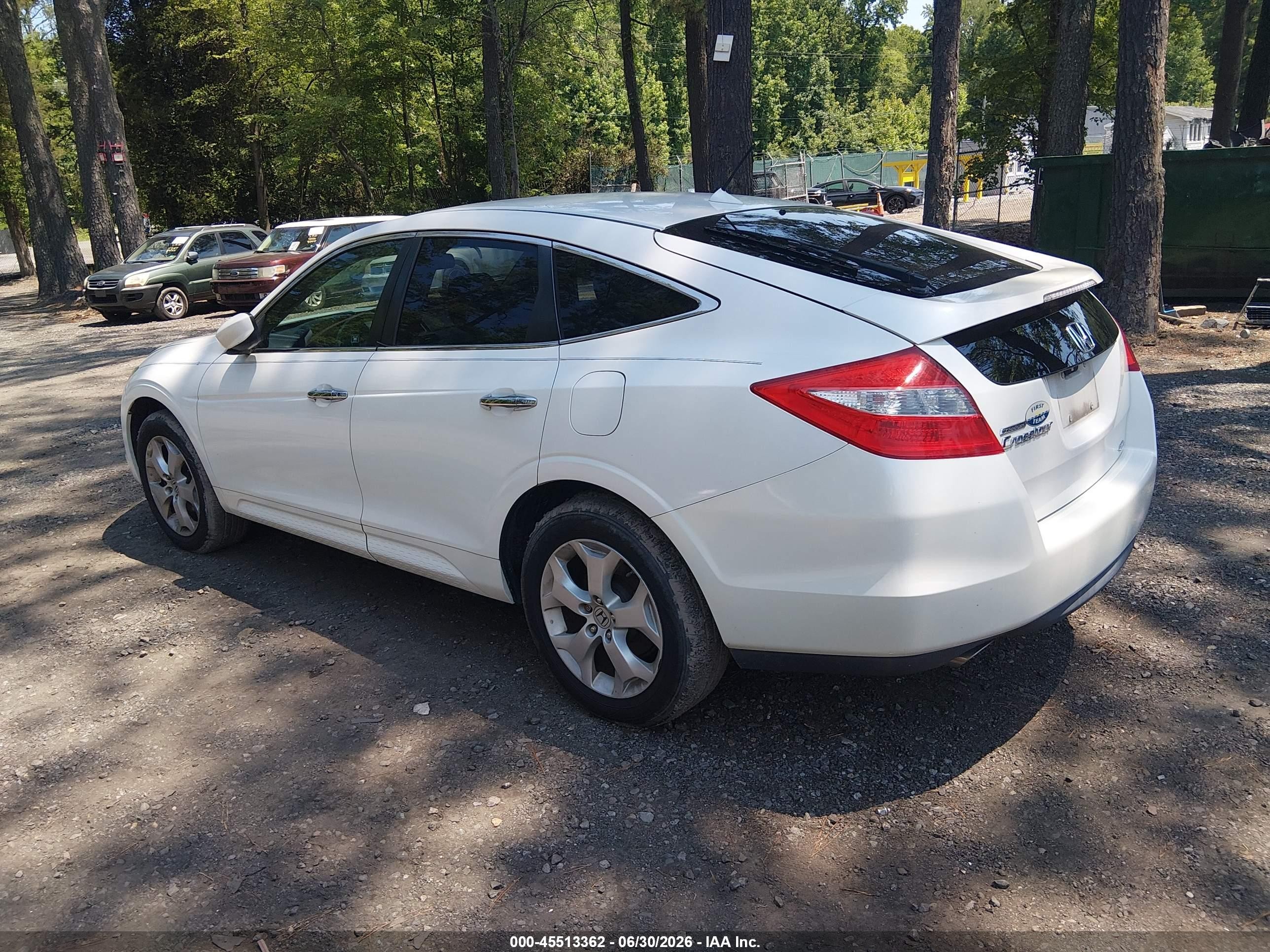 2011 Honda Accord Crosstour Ex-l White vin: 5J6TF2H5XBL005595