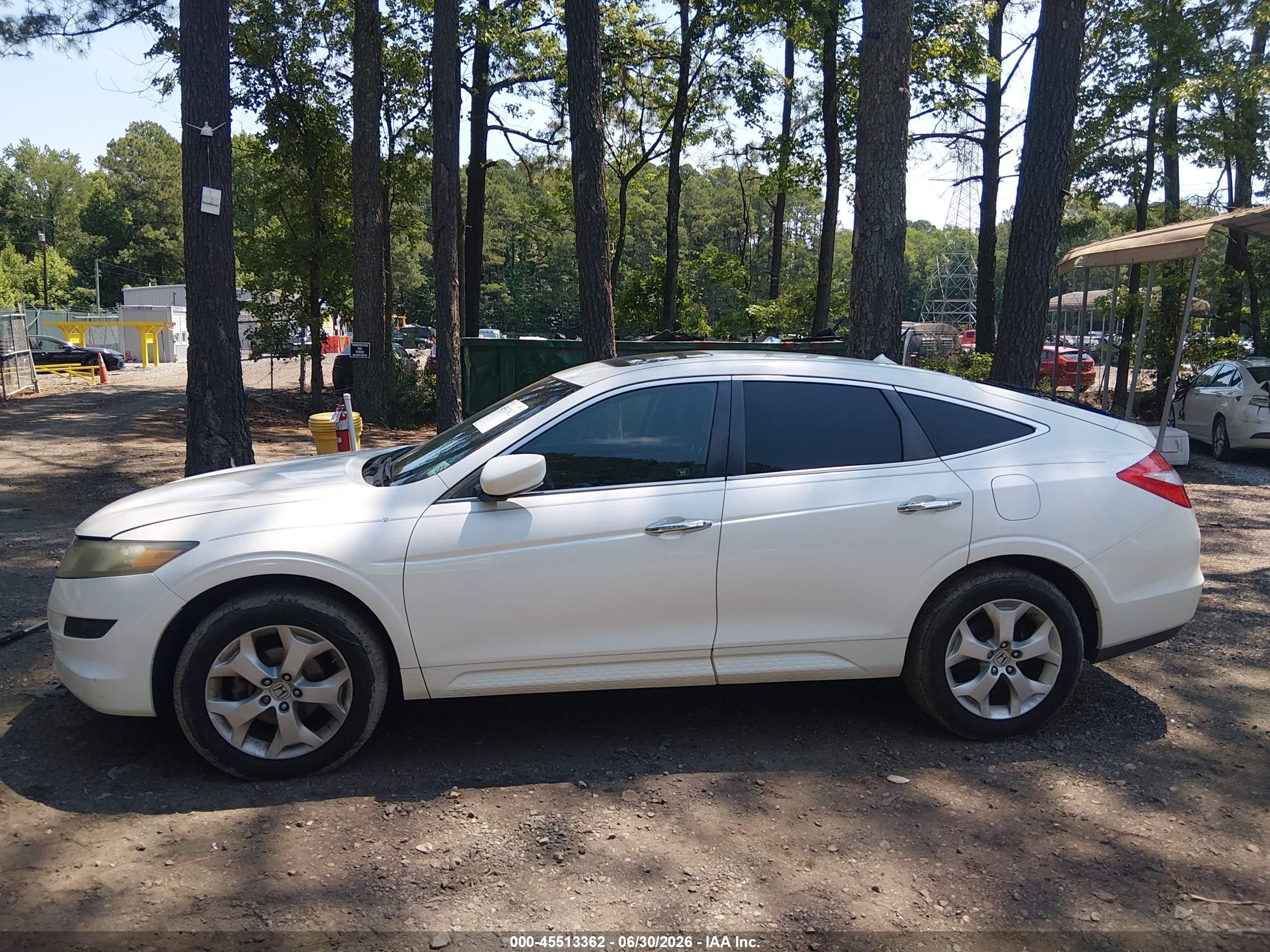 2011 Honda Accord Crosstour Ex-l White vin: 5J6TF2H5XBL005595