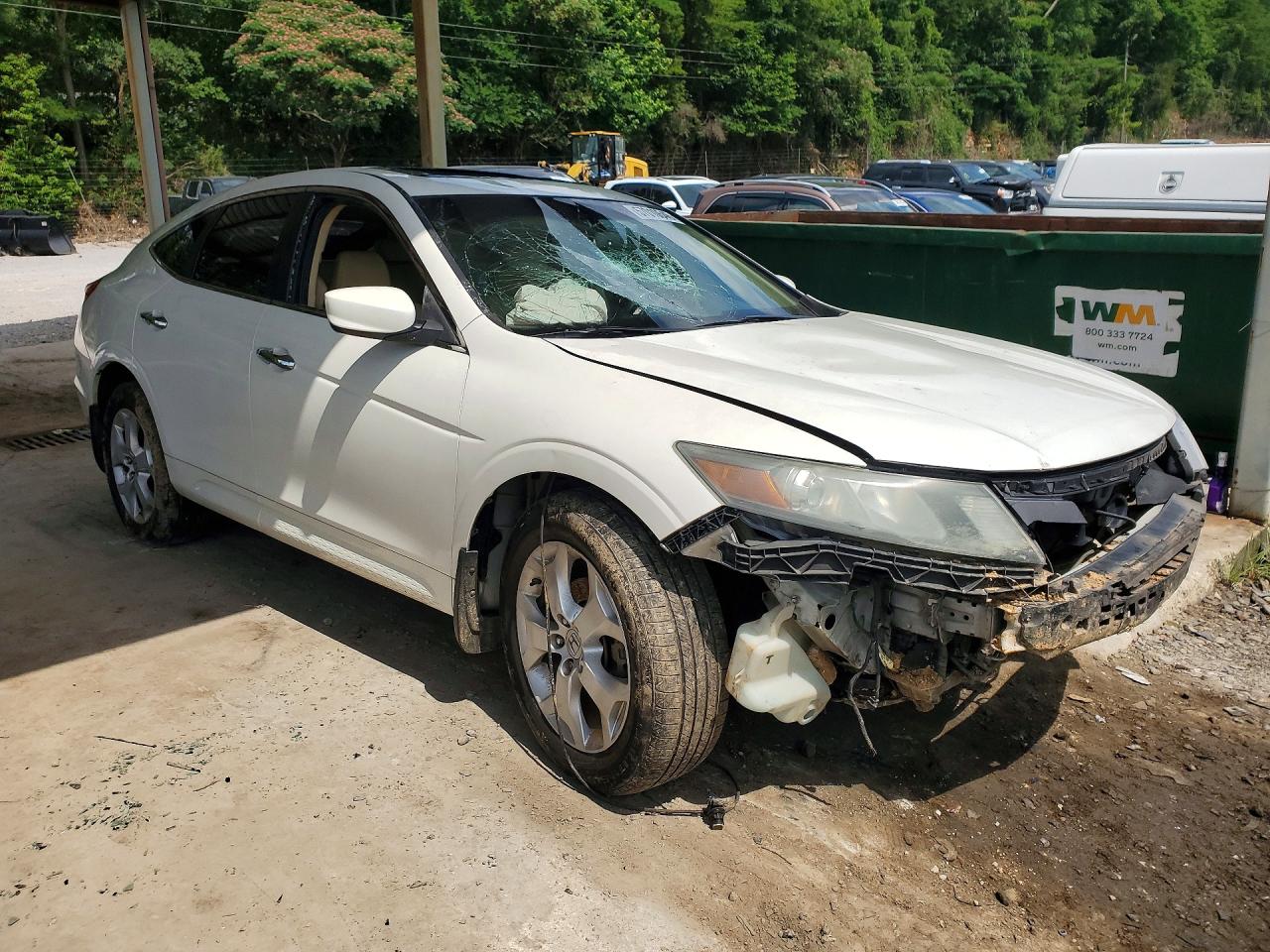 2012 Honda Crosstour Exl White vin: 5J6TF2H5XCL006134