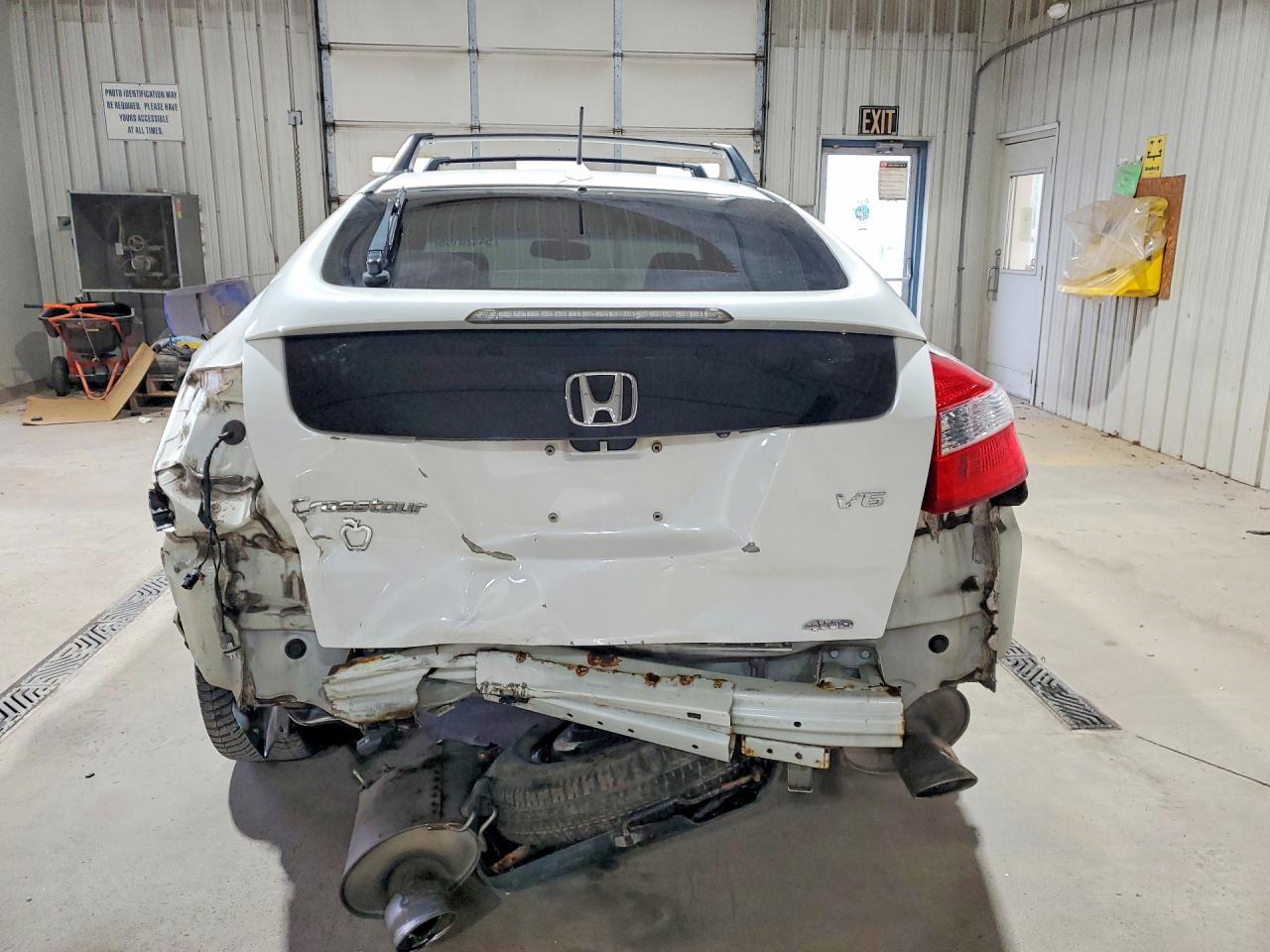 2012 Honda Crosstour Exl White vin: 5J6TF2H5XCL011026