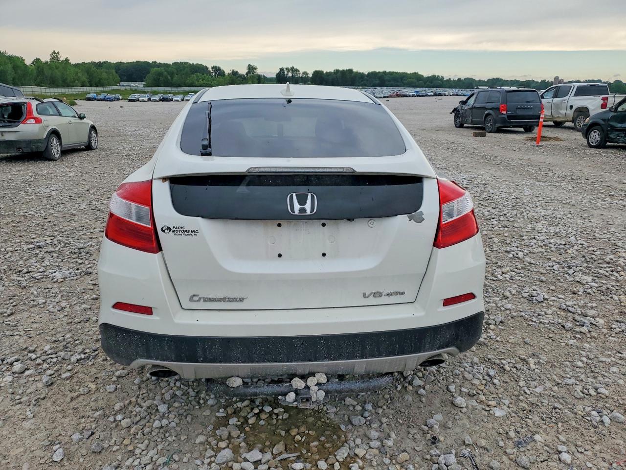 2013 Honda Crosstour Exl White vin: 5J6TF2H5XDL001193