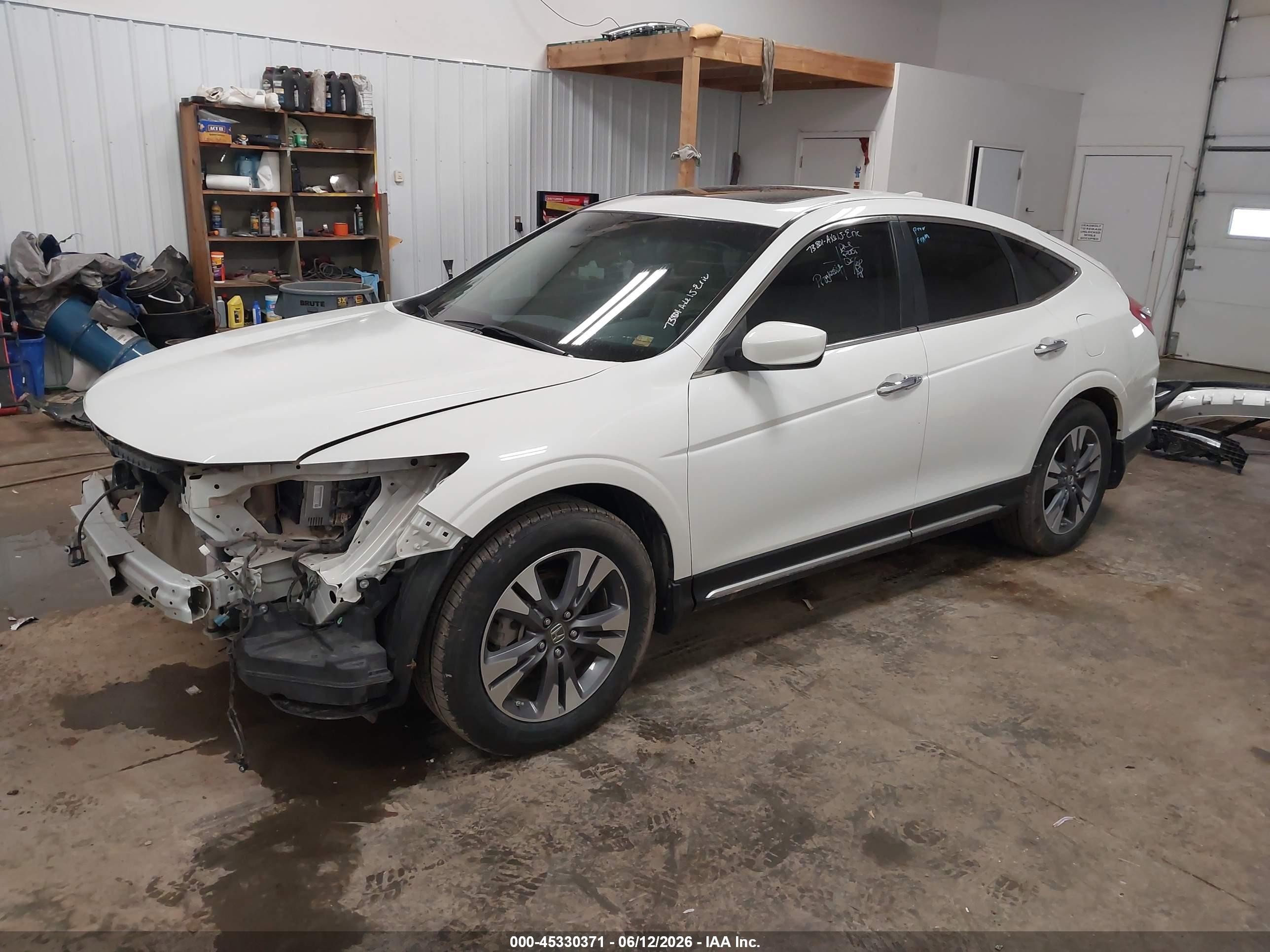 2013 Honda Crosstour Ex-l V6 Белый vin: 5J6TF2H5XDL001422