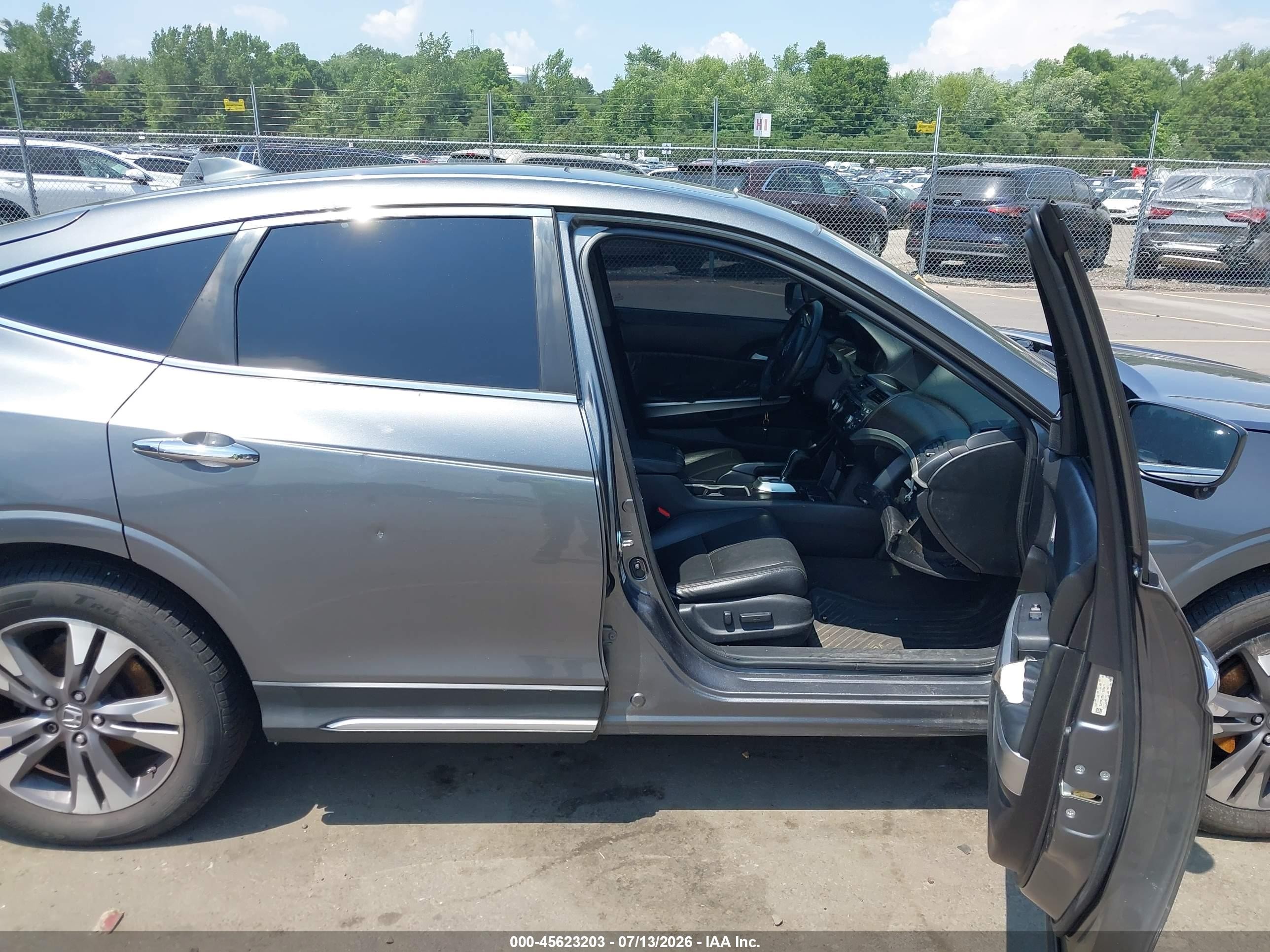 2014 Honda Crosstour Ex-l V6 Gray vin: 5J6TF2H5XEL003477
