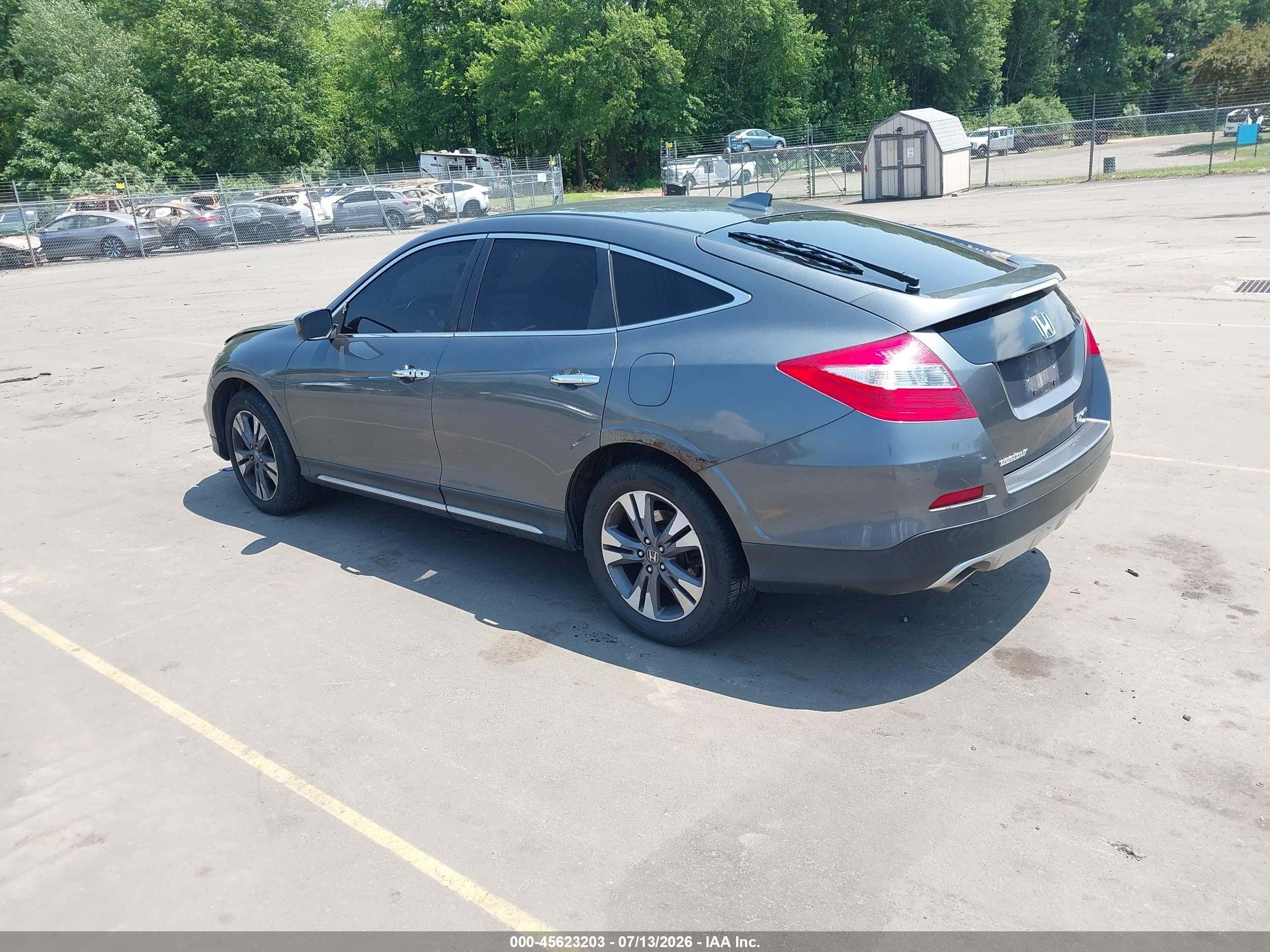2014 Honda Crosstour Ex-l V6 Gray vin: 5J6TF2H5XEL003477