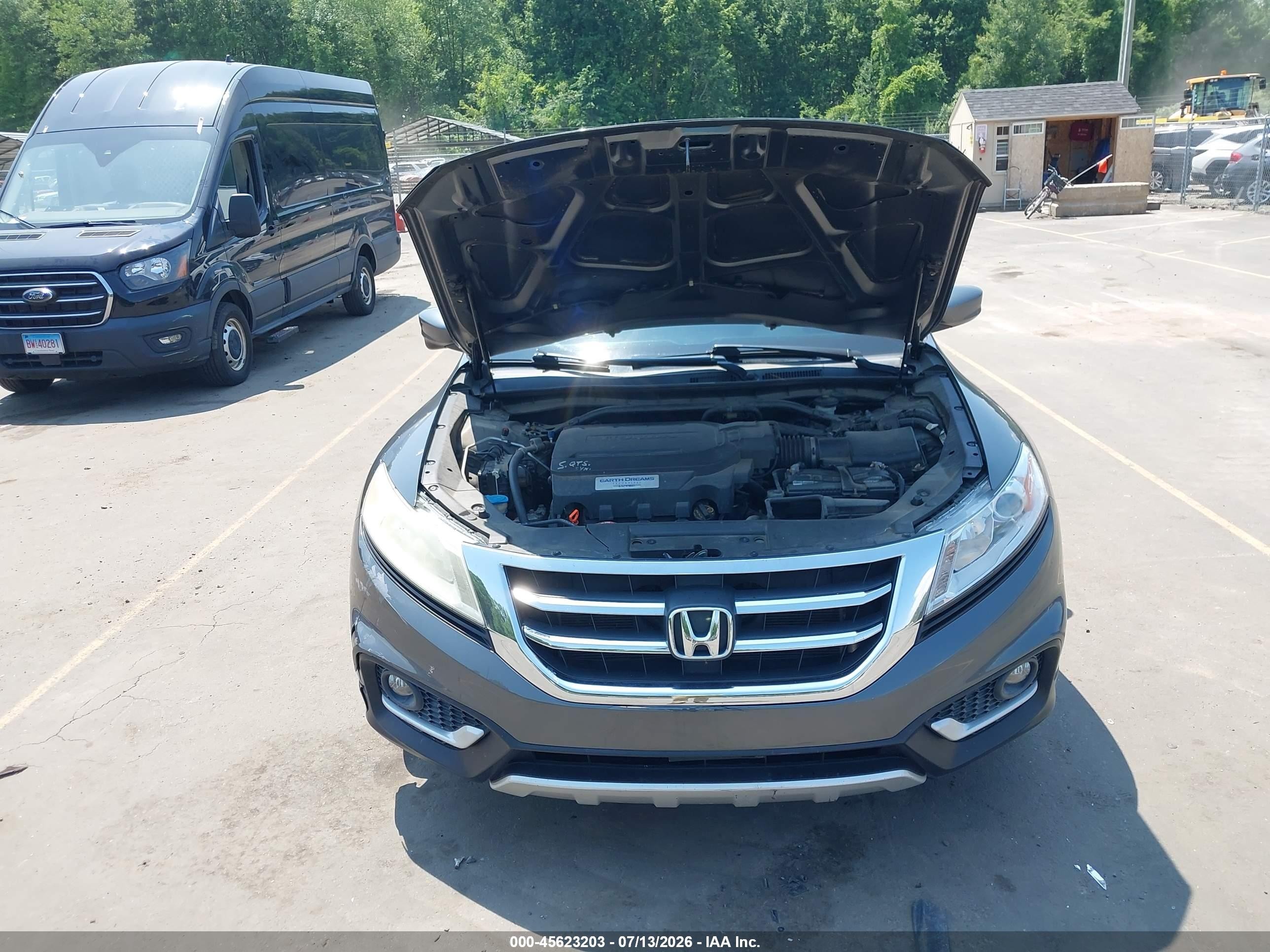 2014 Honda Crosstour Ex-l V6 Gray vin: 5J6TF2H5XEL003477