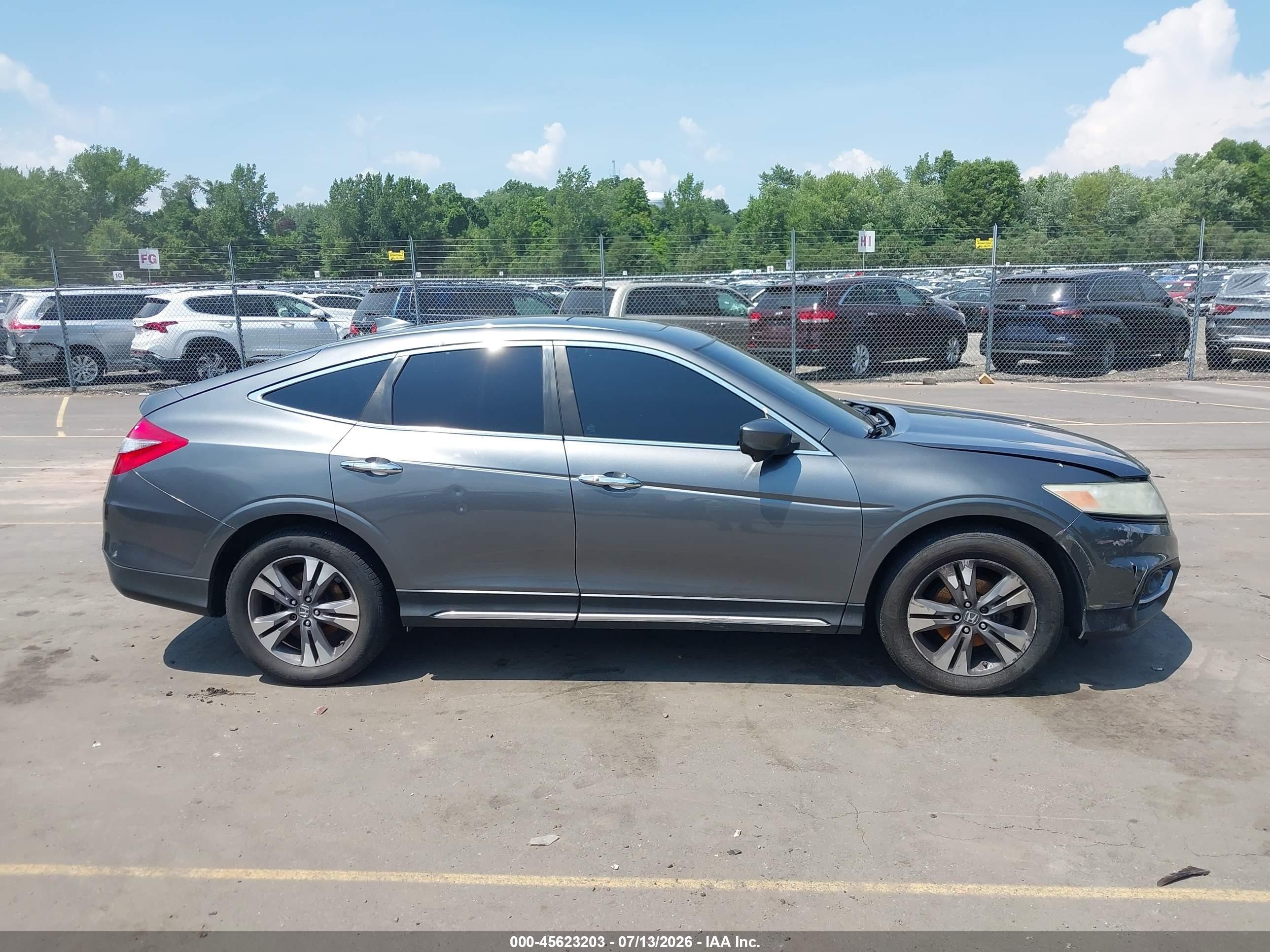2014 Honda Crosstour Ex-l V6 Gray vin: 5J6TF2H5XEL003477