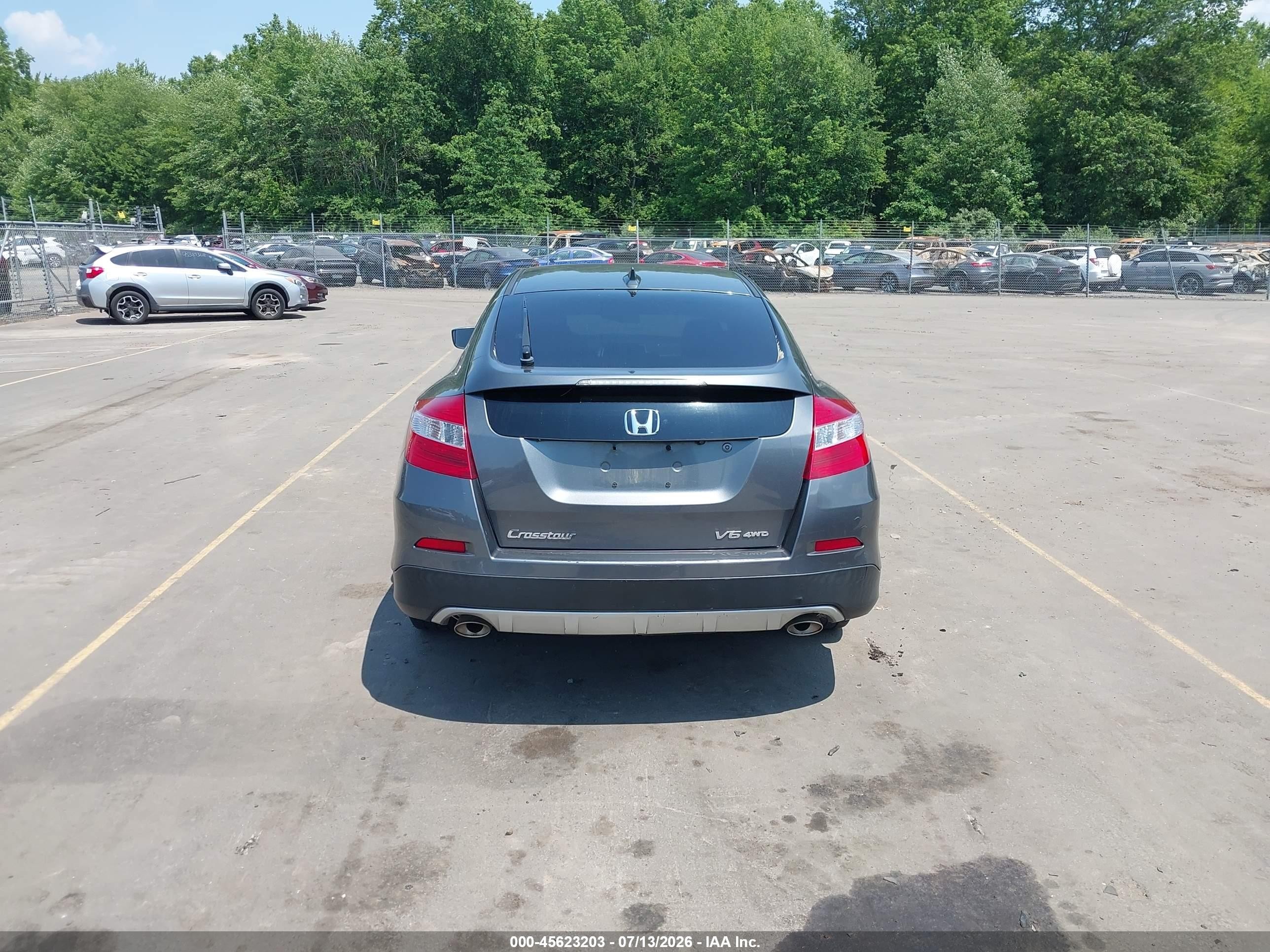2014 Honda Crosstour Ex-l V6 Gray vin: 5J6TF2H5XEL003477