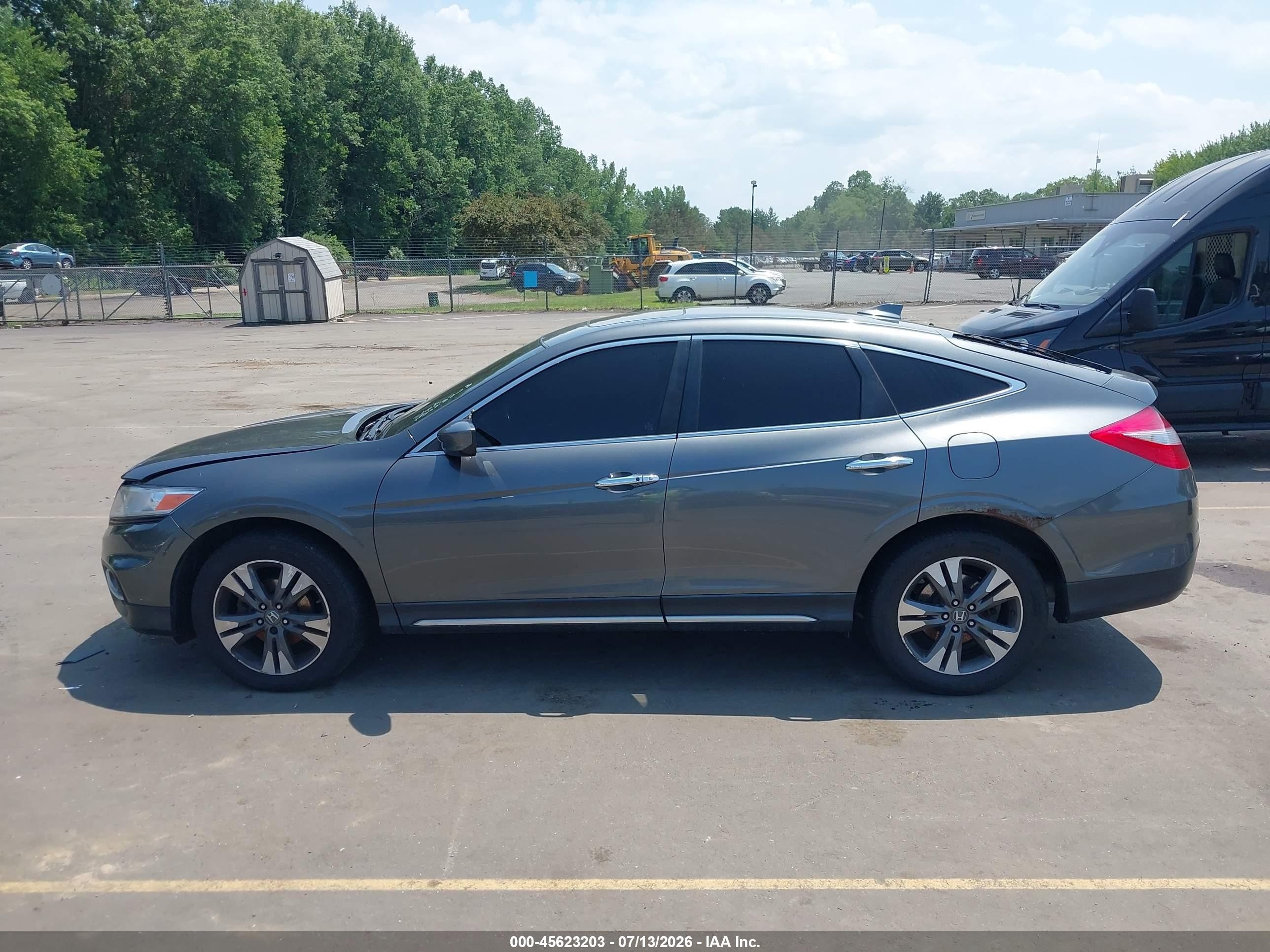 2014 Honda Crosstour Ex-l V6 Gray vin: 5J6TF2H5XEL003477