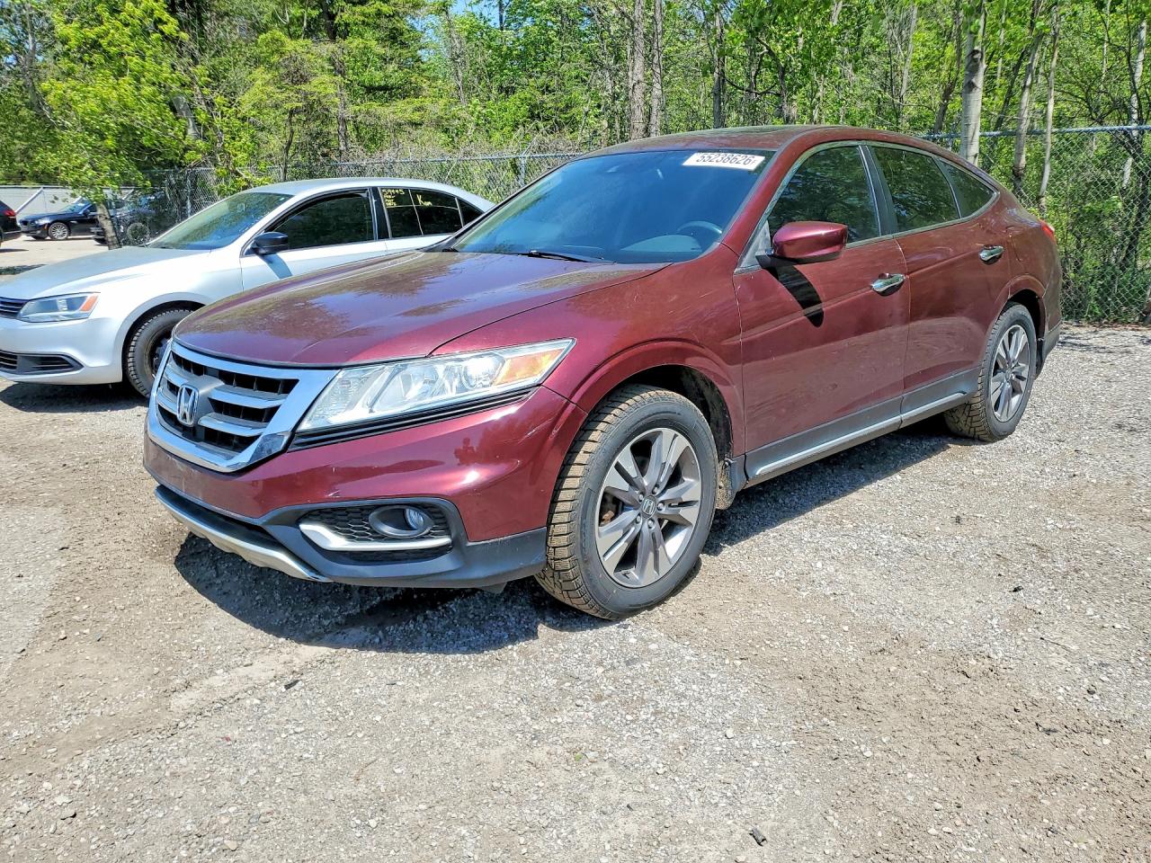 2014 Honda Crosstour Exl Burgundy vin: 5J6TF2H5XEL800487