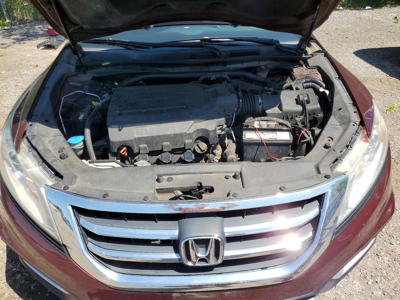 2014 Honda Crosstour Exl Burgundy vin: 5J6TF2H5XEL800487