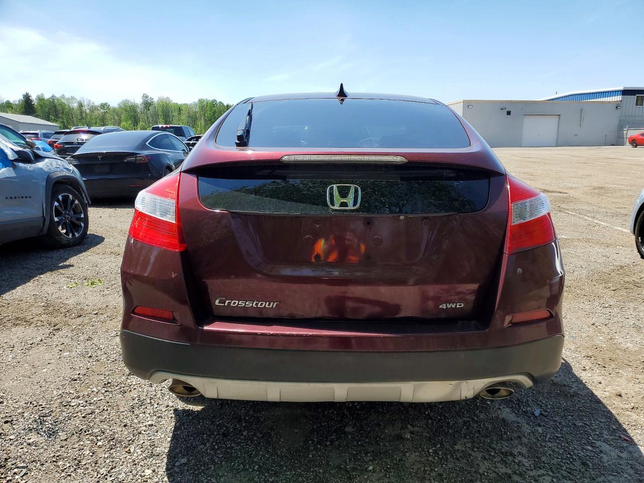 2014 Honda Crosstour Exl Burgundy vin: 5J6TF2H5XEL800487