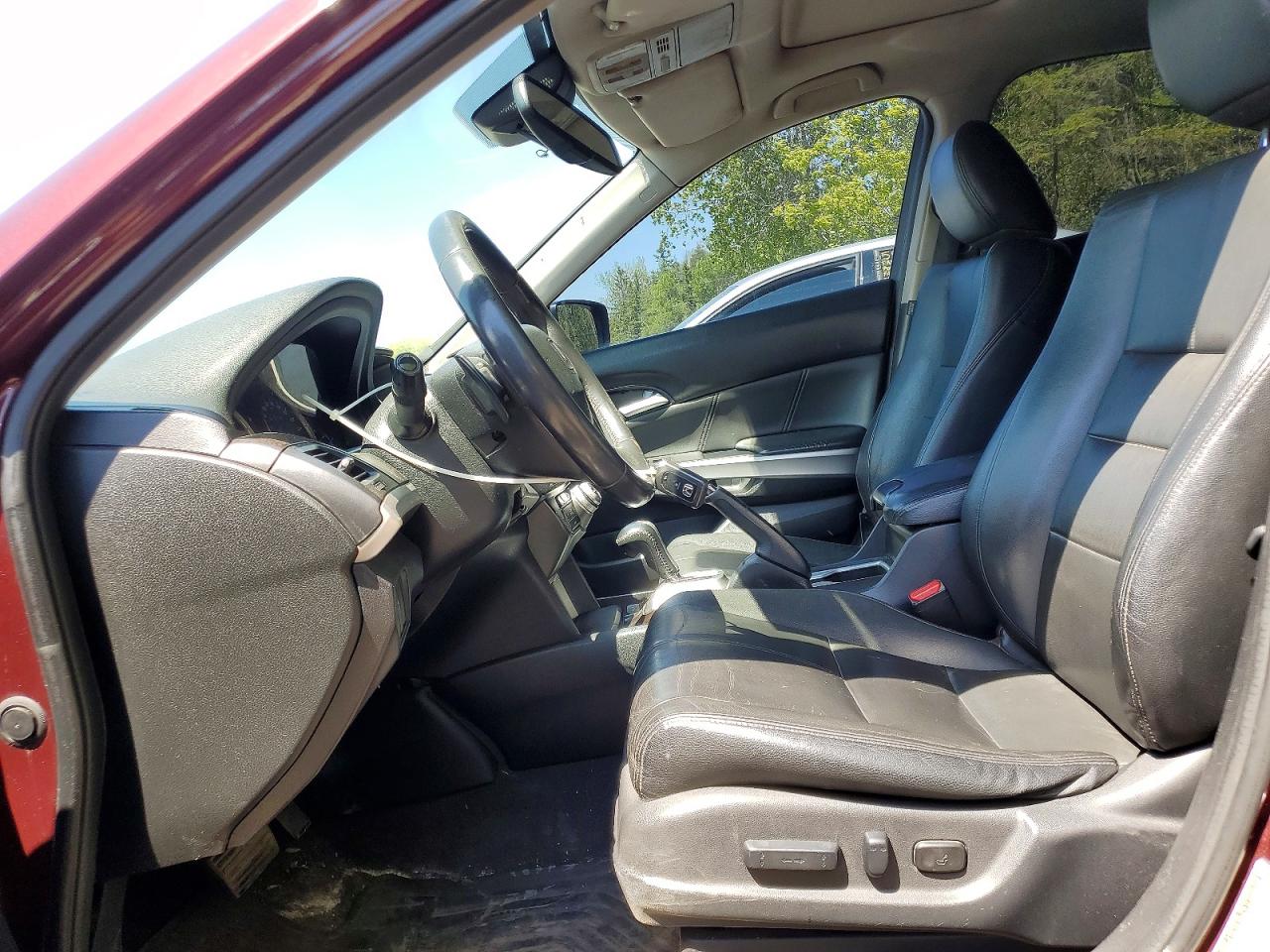 2014 Honda Crosstour Exl Burgundy vin: 5J6TF2H5XEL800487