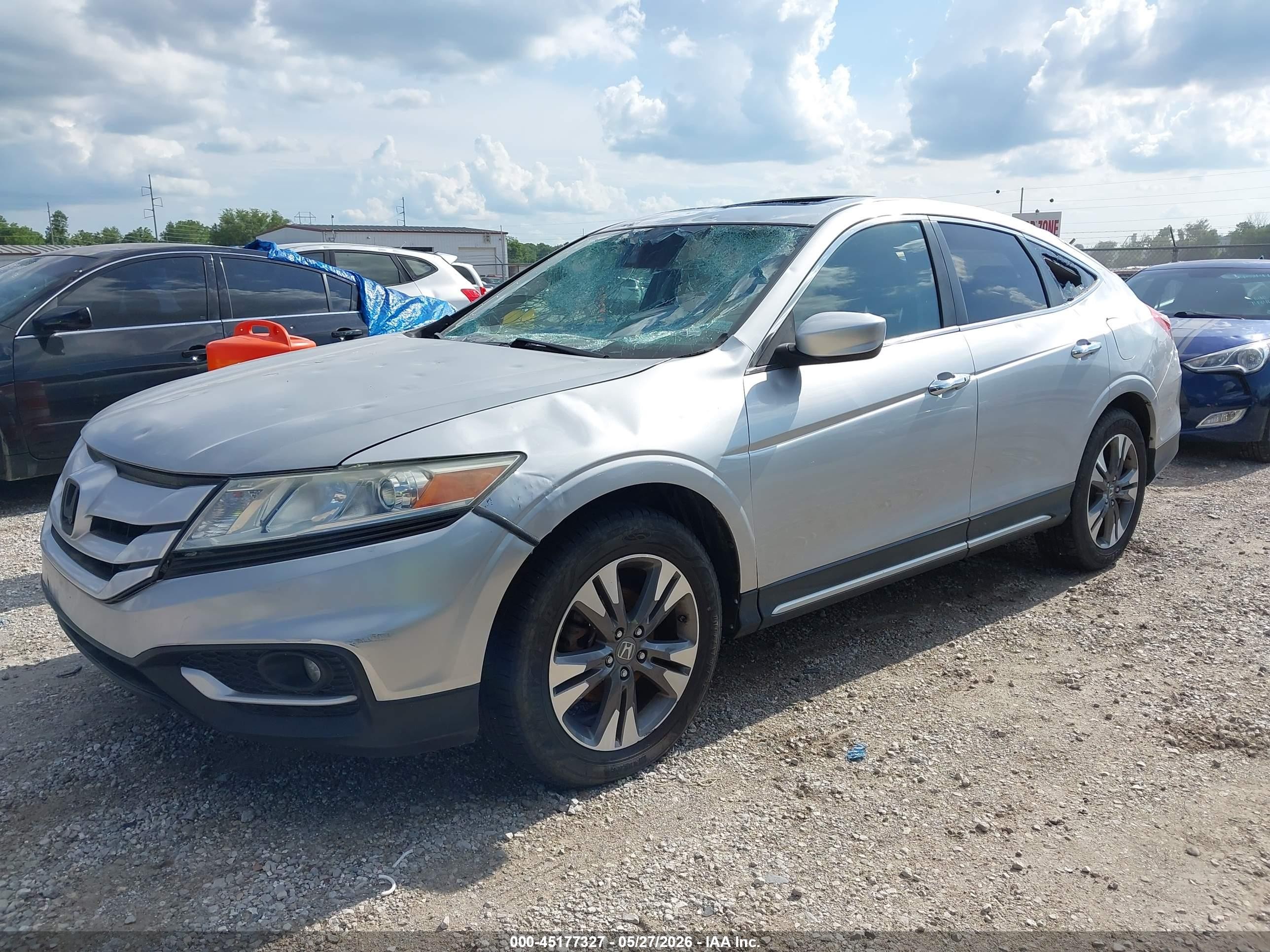 2015 Honda Crosstour Ex-l V6 Silver vin: 5J6TF2H5XFL000354