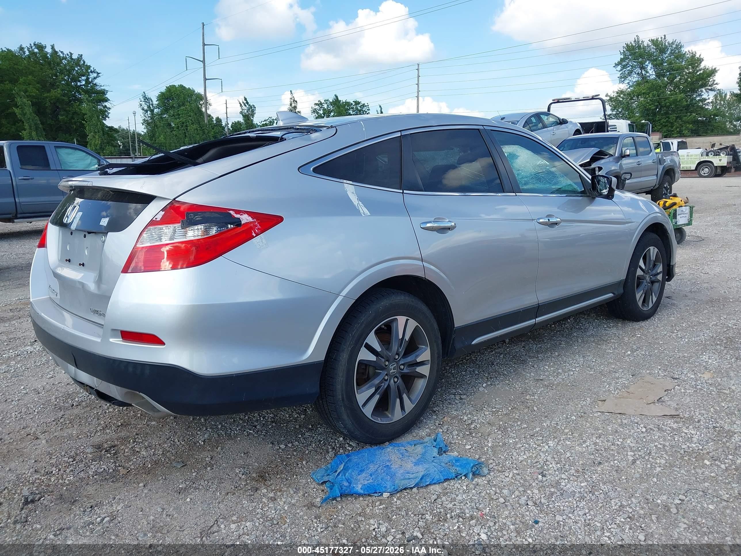 2015 Honda Crosstour Ex-l V6 Silver vin: 5J6TF2H5XFL000354
