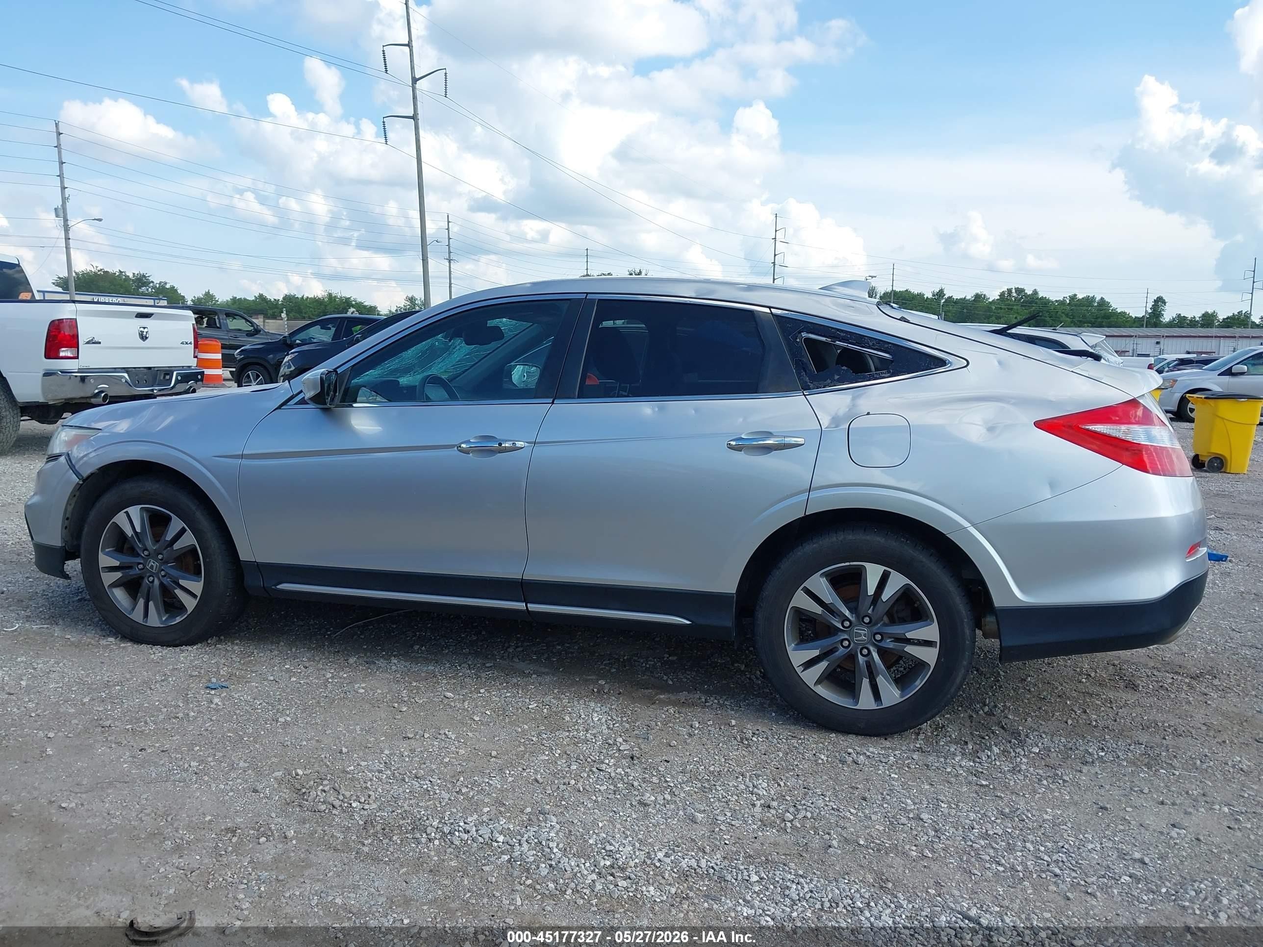 2015 Honda Crosstour Ex-l V6 Silver vin: 5J6TF2H5XFL000354