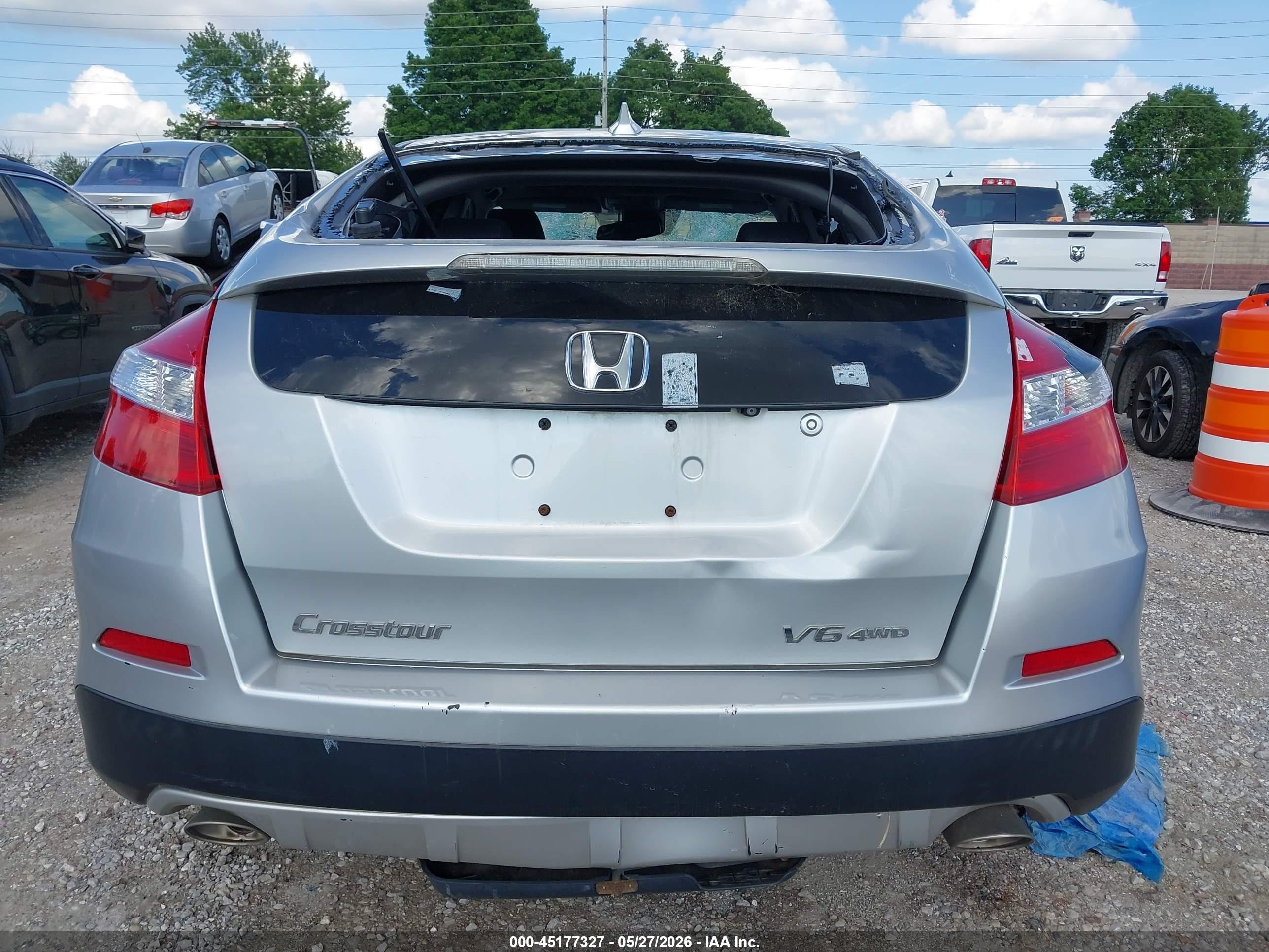 2015 Honda Crosstour Ex-l V6 Silver vin: 5J6TF2H5XFL000354