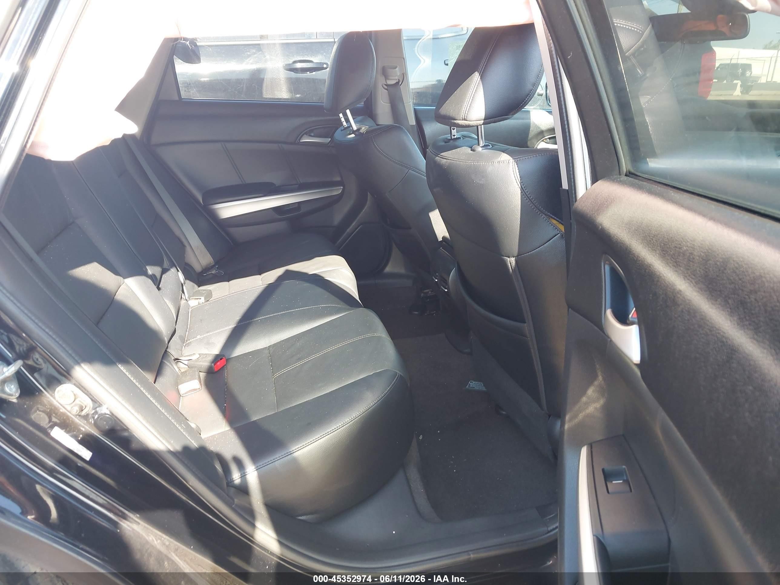 2015 Honda Crosstour Ex-l V6 Black vin: 5J6TF2H5XFL000922