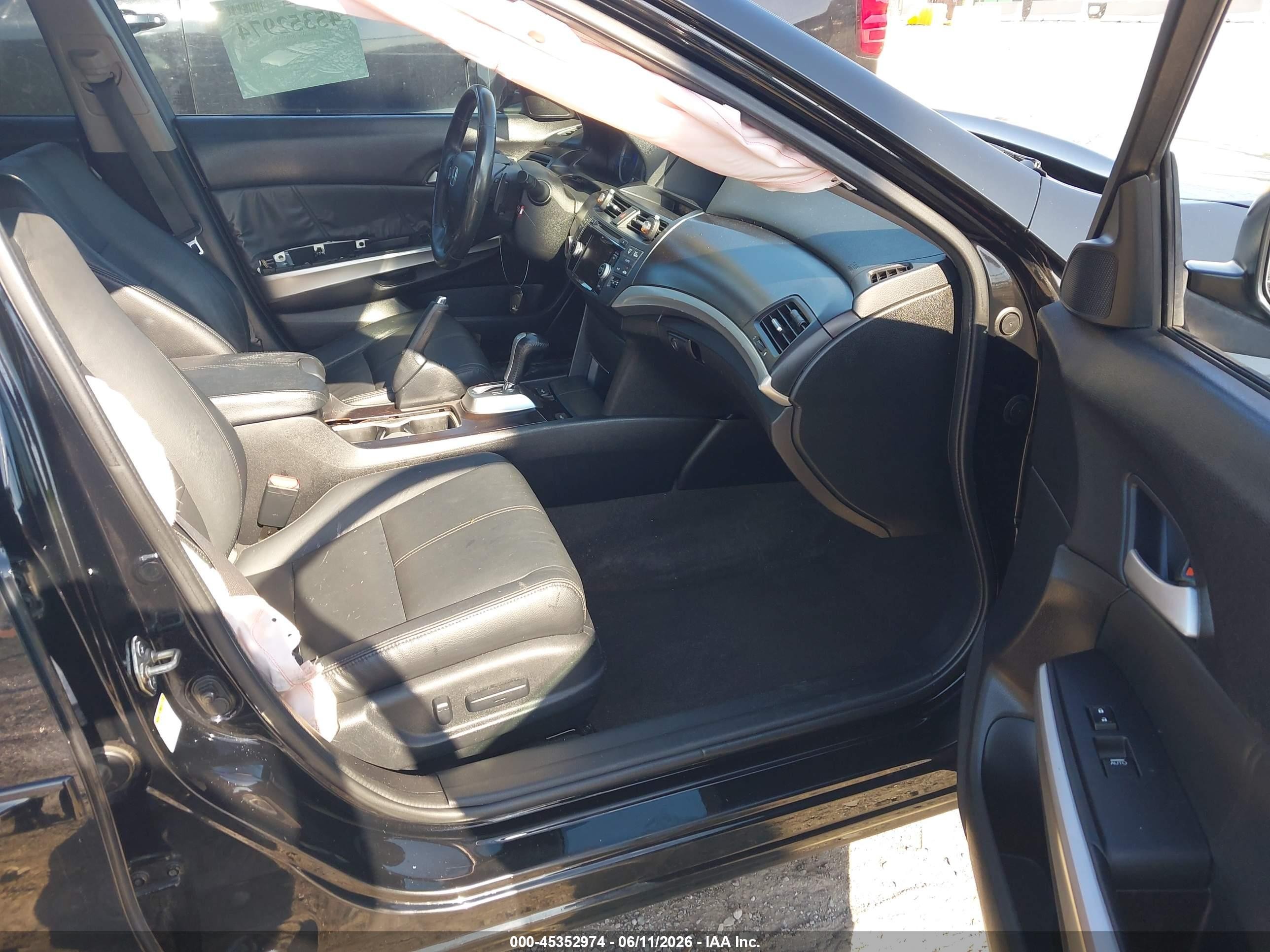 2015 Honda Crosstour Ex-l V6 Black vin: 5J6TF2H5XFL000922