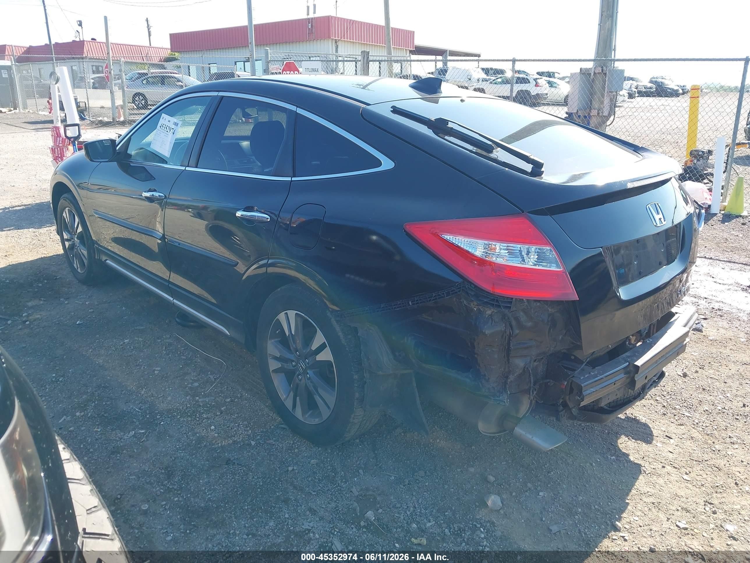 2015 Honda Crosstour Ex-l V6 Black vin: 5J6TF2H5XFL000922