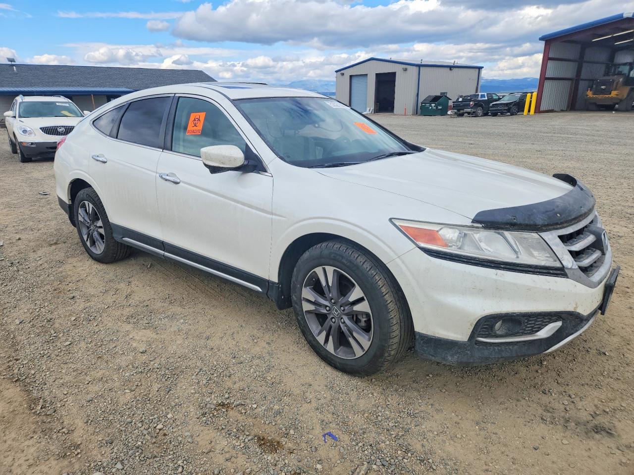 2015 Honda Crosstour Exl White vin: 5J6TF2H5XFL001097
