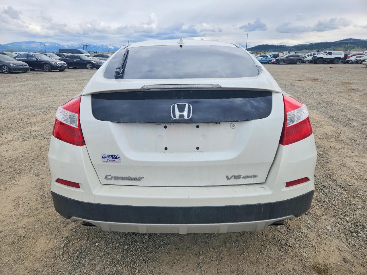 2015 Honda Crosstour Exl White vin: 5J6TF2H5XFL001097