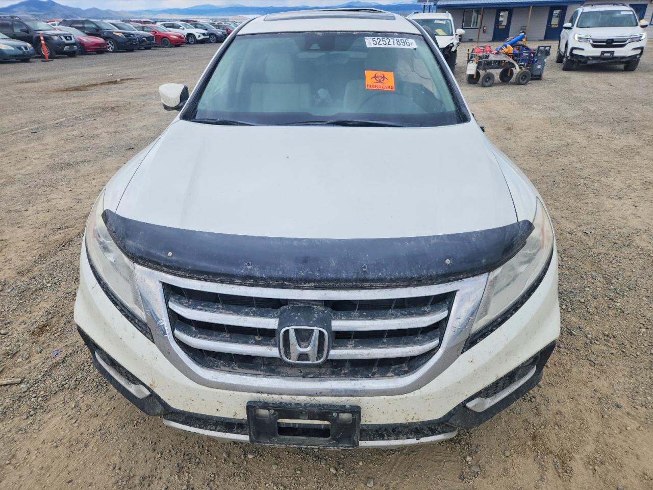 2015 Honda Crosstour Exl White vin: 5J6TF2H5XFL001097