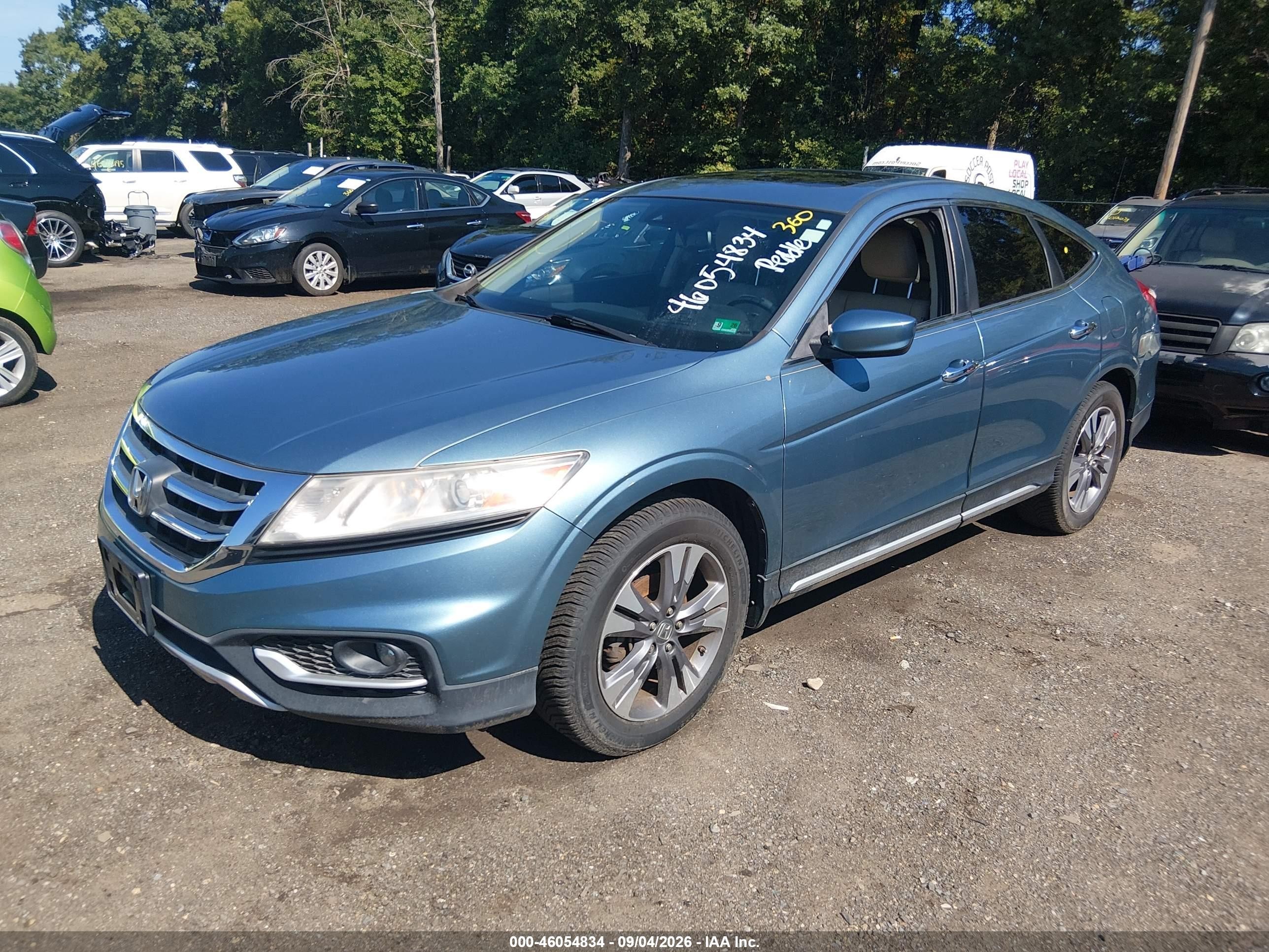 2015 Honda Crosstour Ex-l V6 Turquoise vin: 5J6TF2H5XFL004064