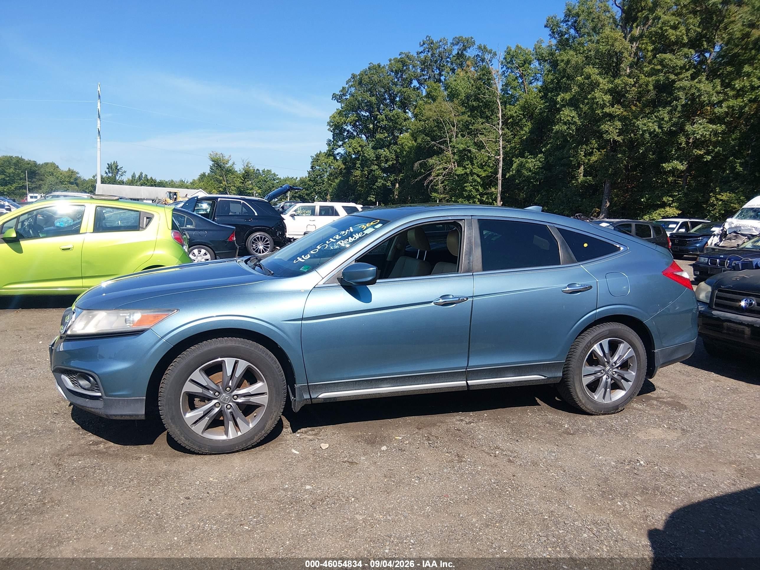 2015 Honda Crosstour Ex-l V6 Turquoise vin: 5J6TF2H5XFL004064