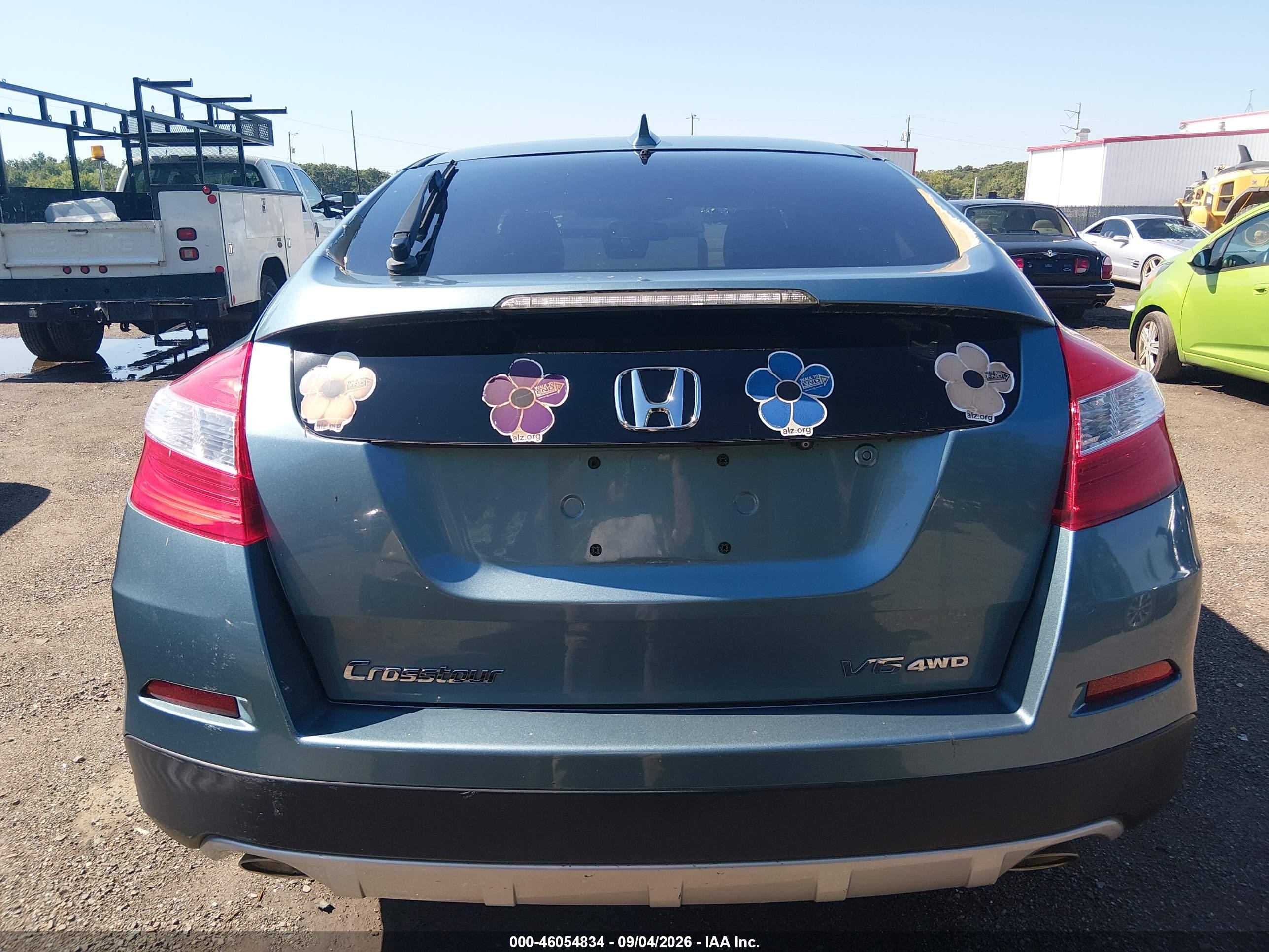 2015 Honda Crosstour Ex-l V6 Turquoise vin: 5J6TF2H5XFL004064