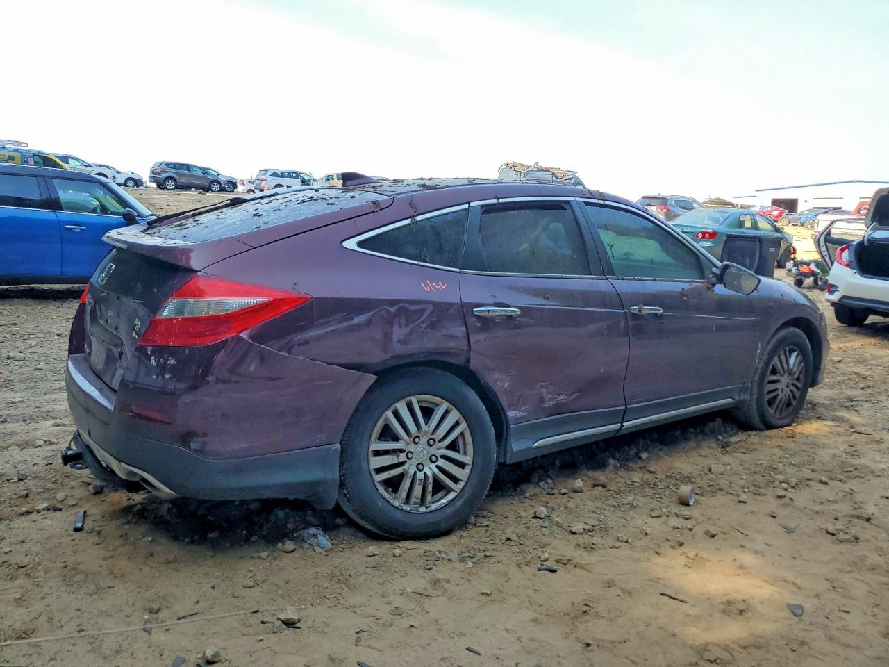 2013 Honda Crosstour Ex Maroon vin: 5J6TF3H30DL000526