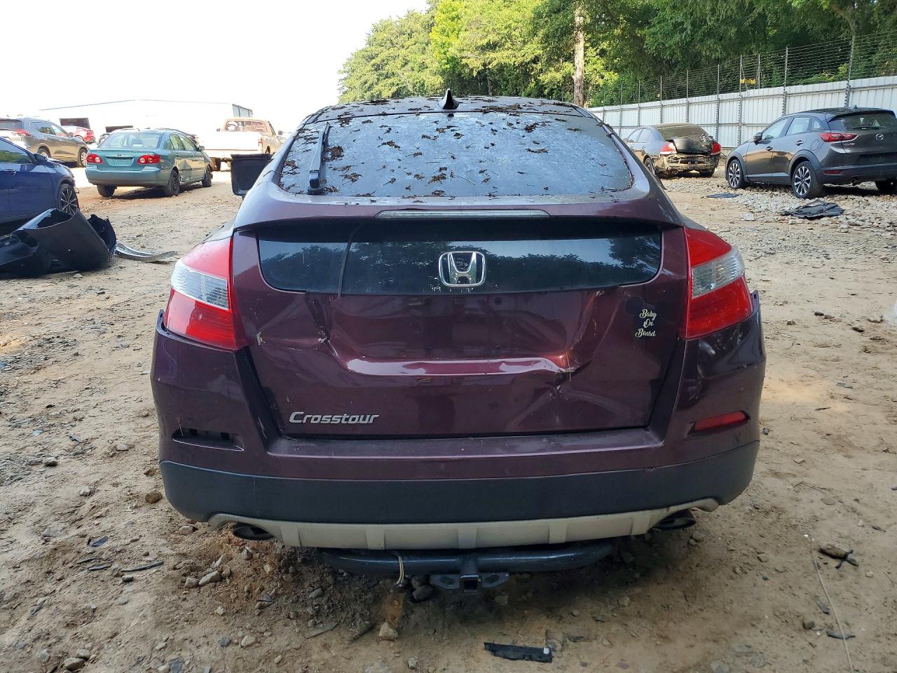 2013 Honda Crosstour Ex Maroon vin: 5J6TF3H30DL000526