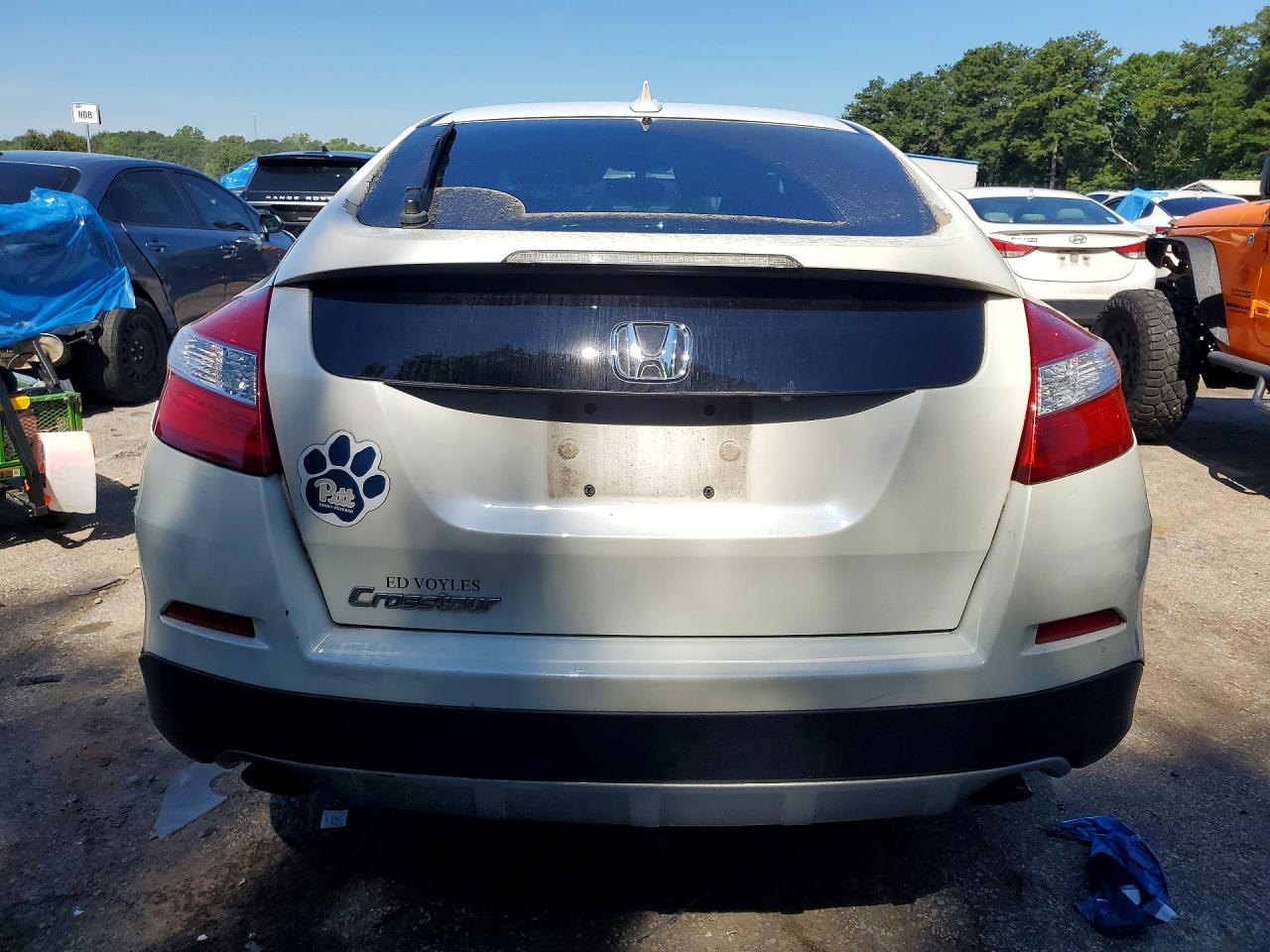 2014 Honda Crosstour Ex White vin: 5J6TF3H30EL000480