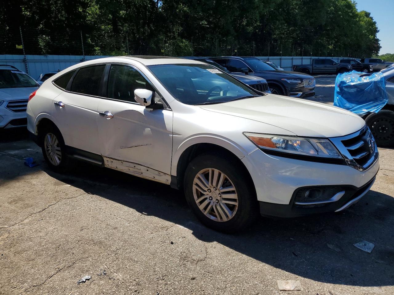 2014 Honda Crosstour Ex White vin: 5J6TF3H30EL000480