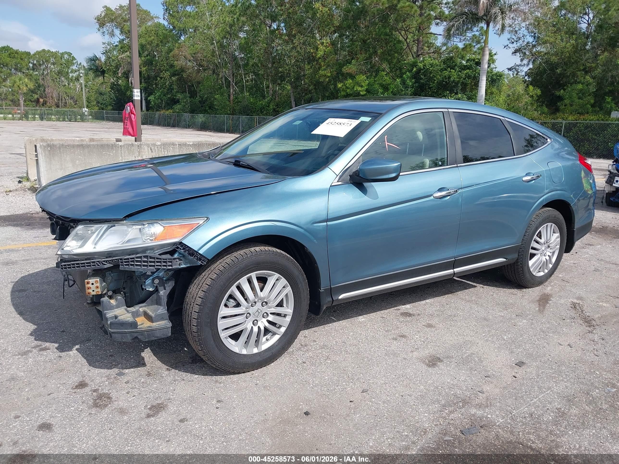 2014 Honda Crosstour Ex Blue vin: 5J6TF3H30EL001869