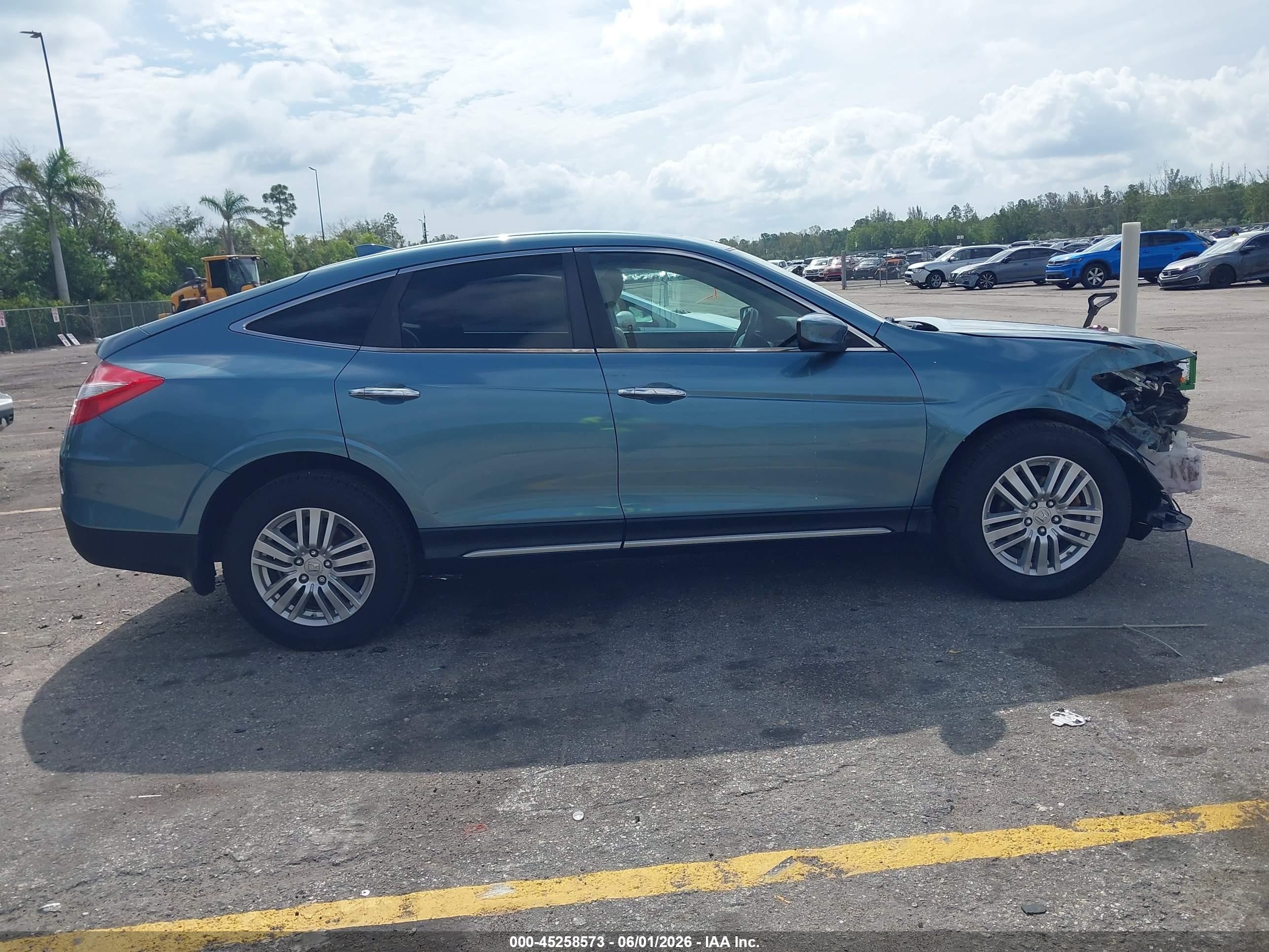 2014 Honda Crosstour Ex Blue vin: 5J6TF3H30EL001869